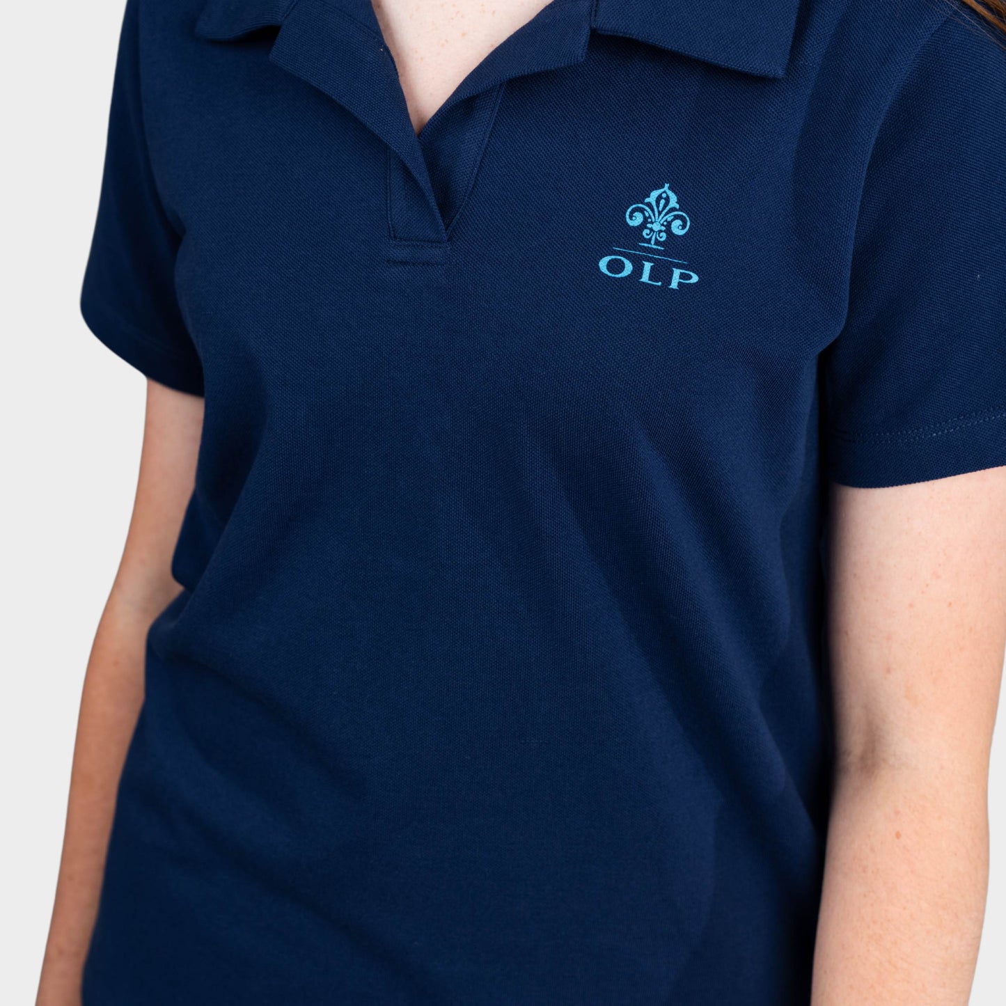 AOLP Breezy Tailored Short Sleeve Polo Navy