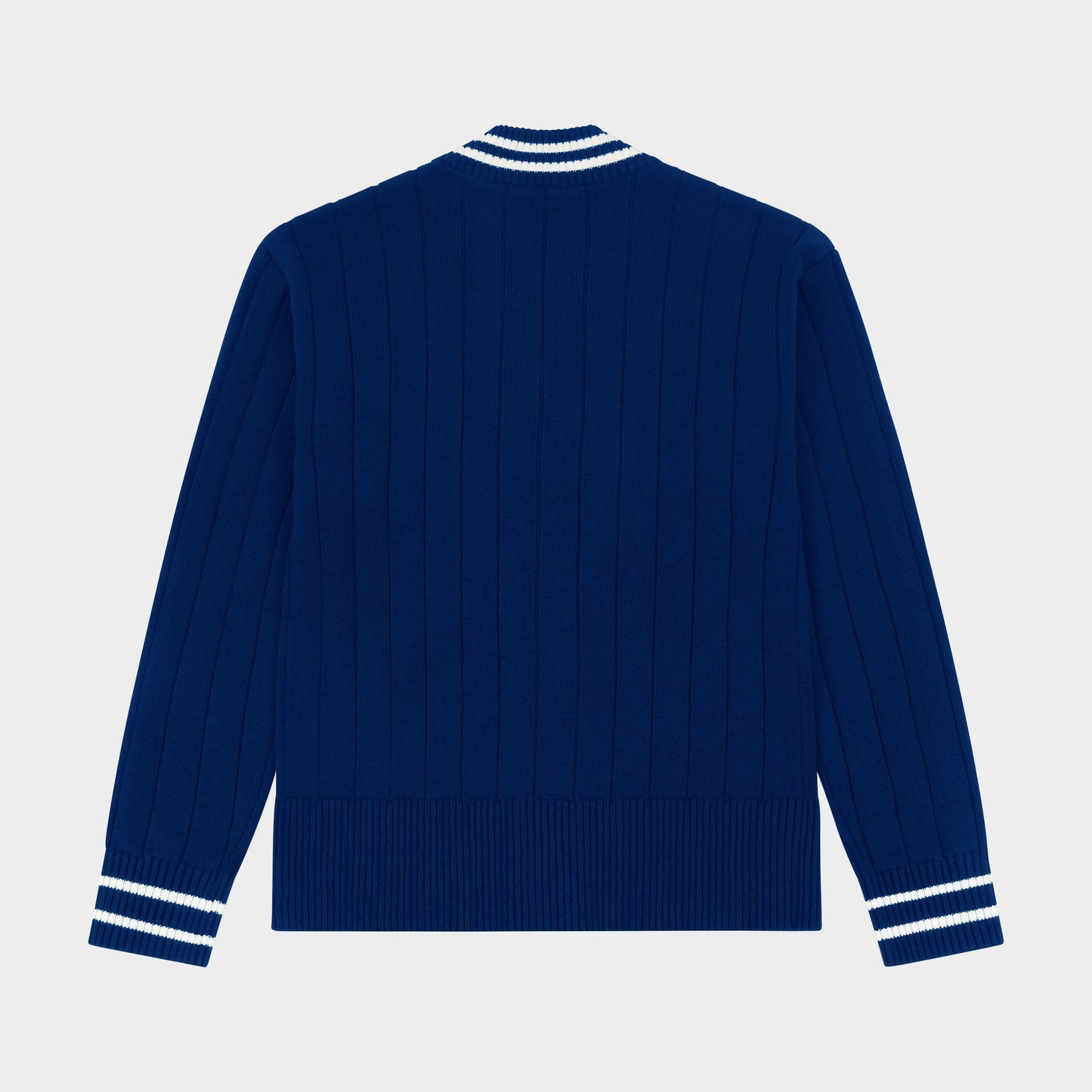 AOLP Letterman V-Neck Cardigan Navy