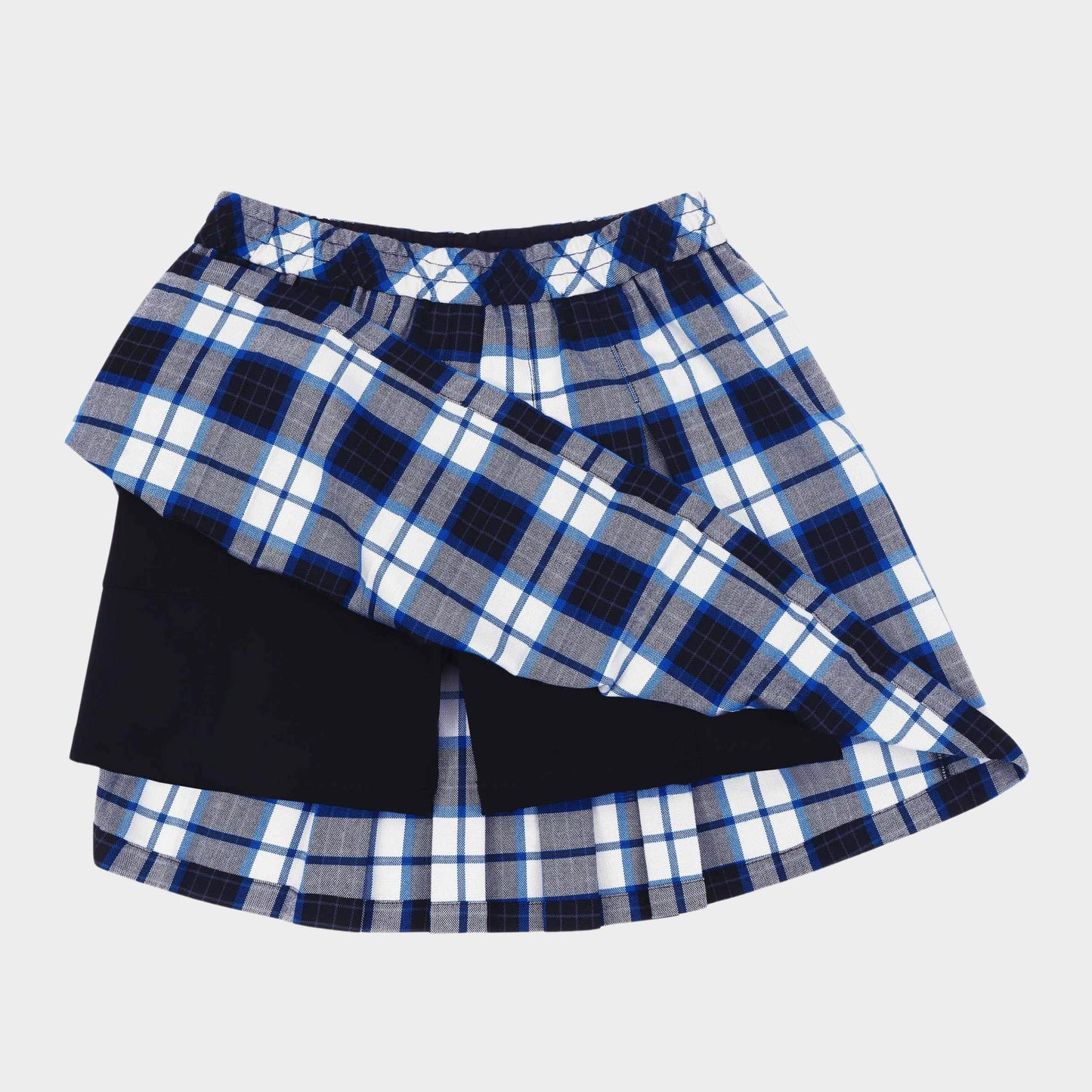 AOLP Plaid Pleated Skirt with Bike Shorts