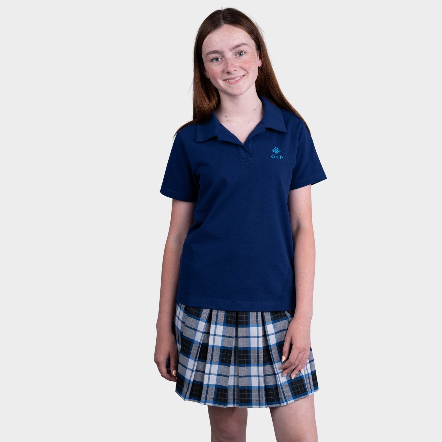 AOLP Plaid Pleated Skirt with Bike Shorts