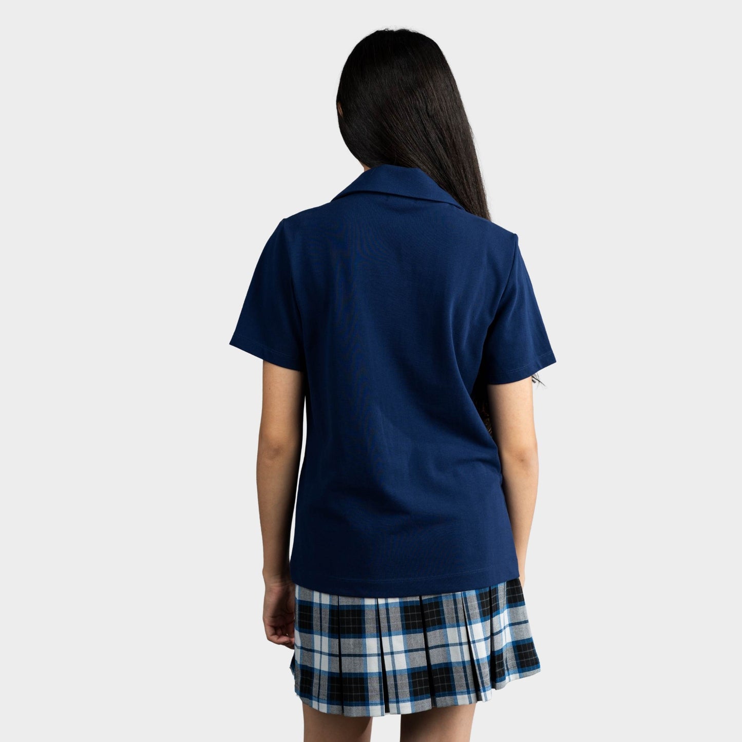 AOLP Breezy Tailored Short Sleeve Polo Navy