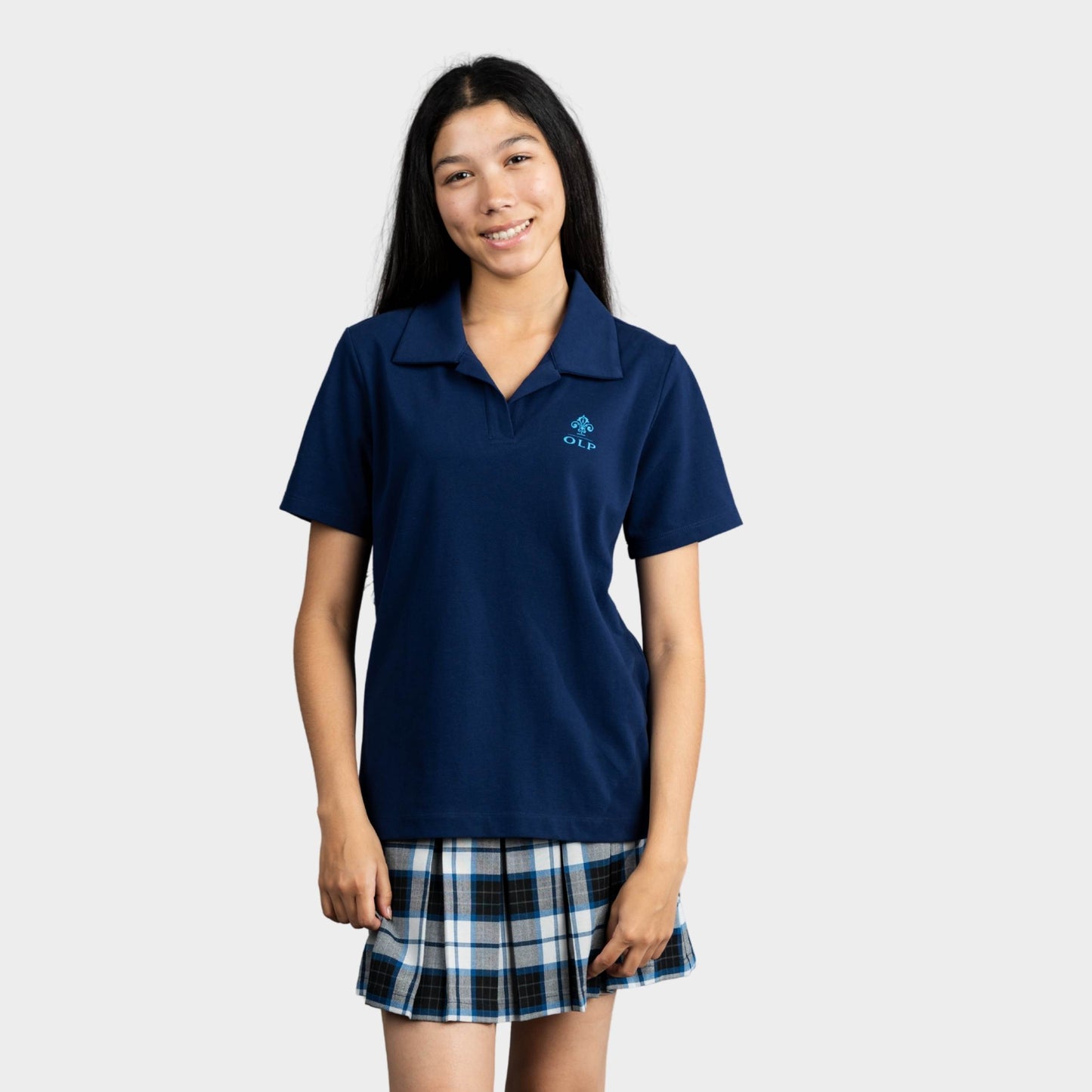 AOLP Breezy Tailored Short Sleeve Polo Navy