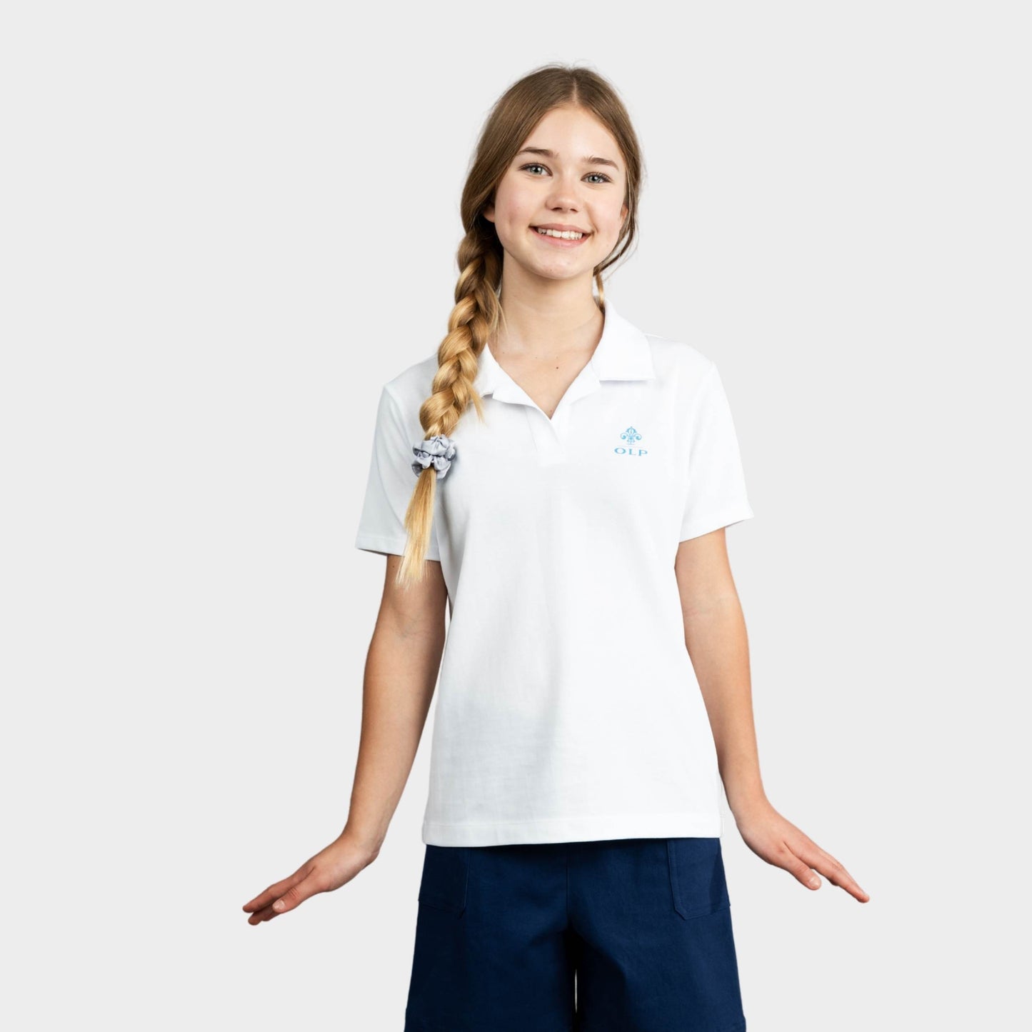 AOLP Breezy Tailored Short Sleeve Polo White