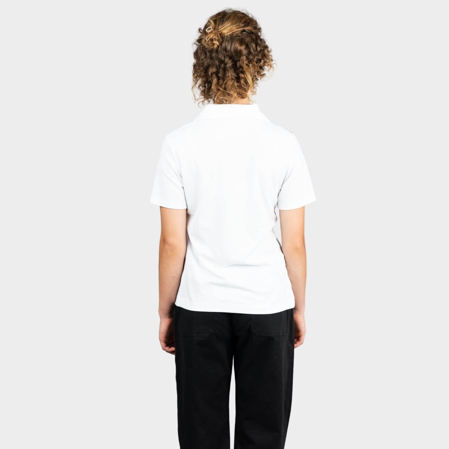 AOLP Breezy Tailored Short Sleeve Polo White