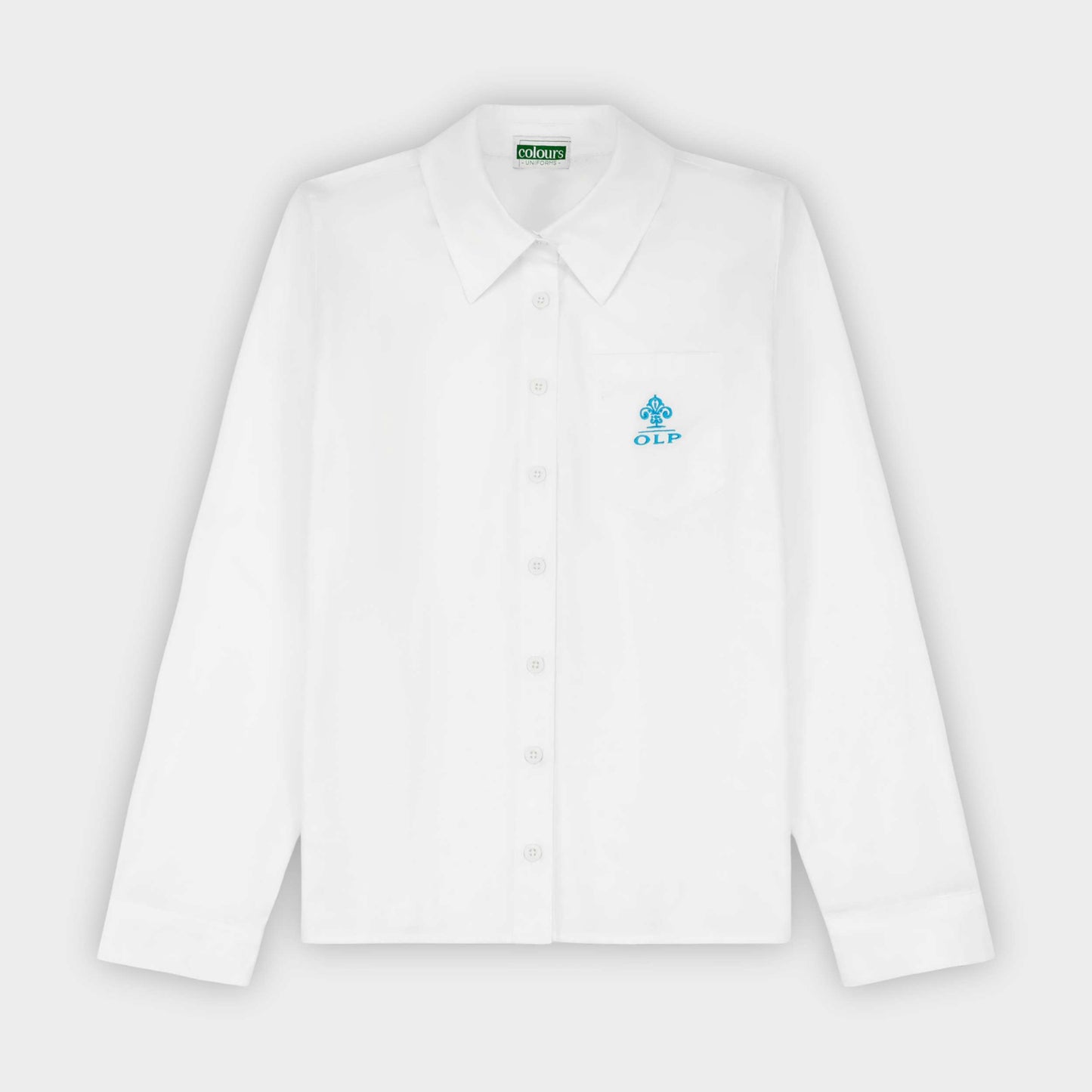 AOLP Long Sleeve Button Down Shirt White