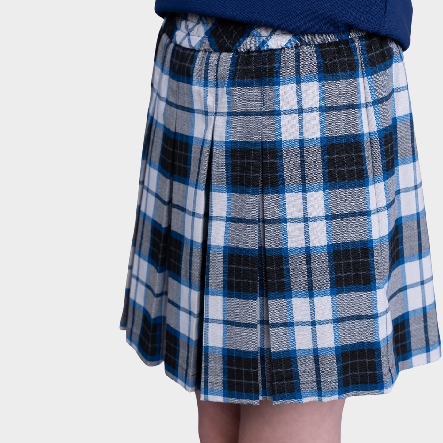 AOLP Plaid Pleated Skirt with Bike Shorts