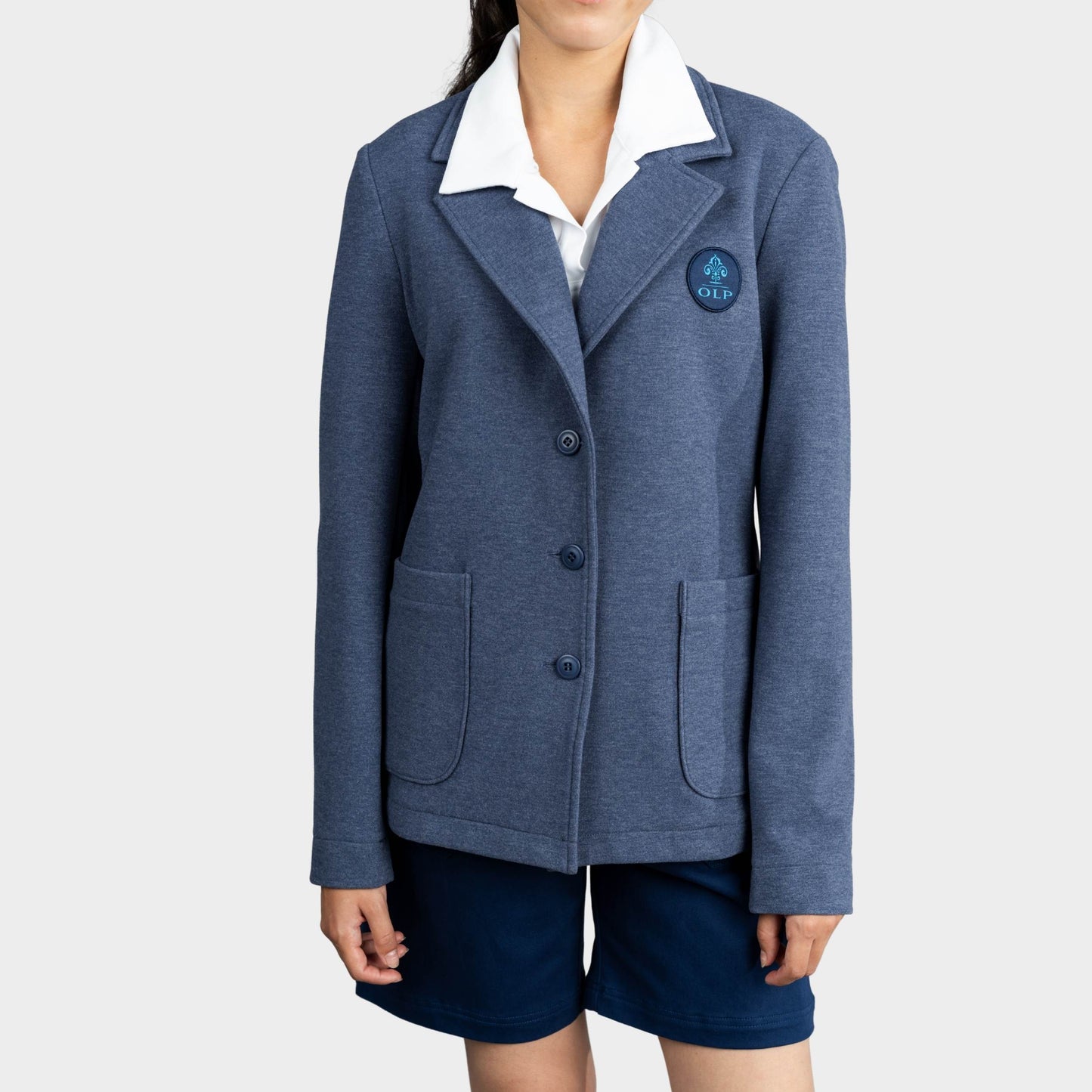 AOLP Preppy Blazer Heather Navy