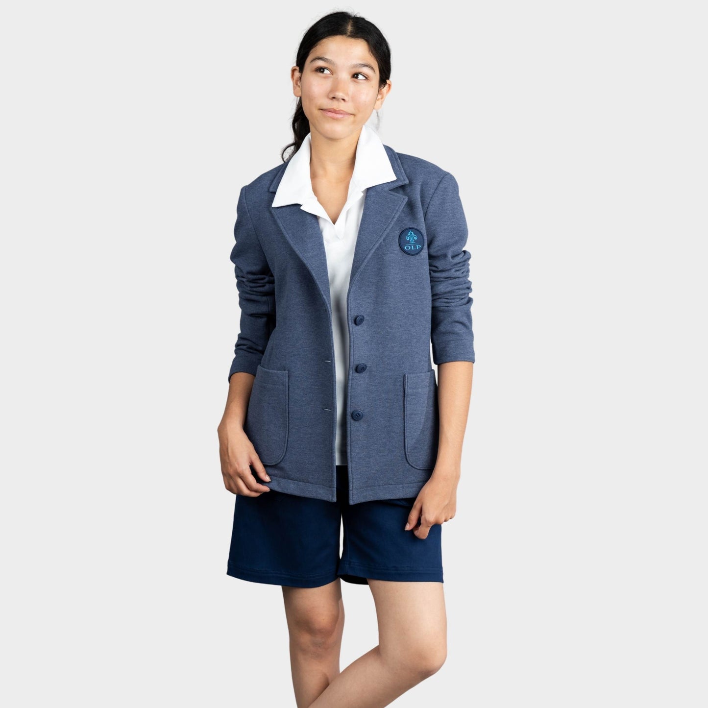 AOLP Preppy Blazer Heather Navy