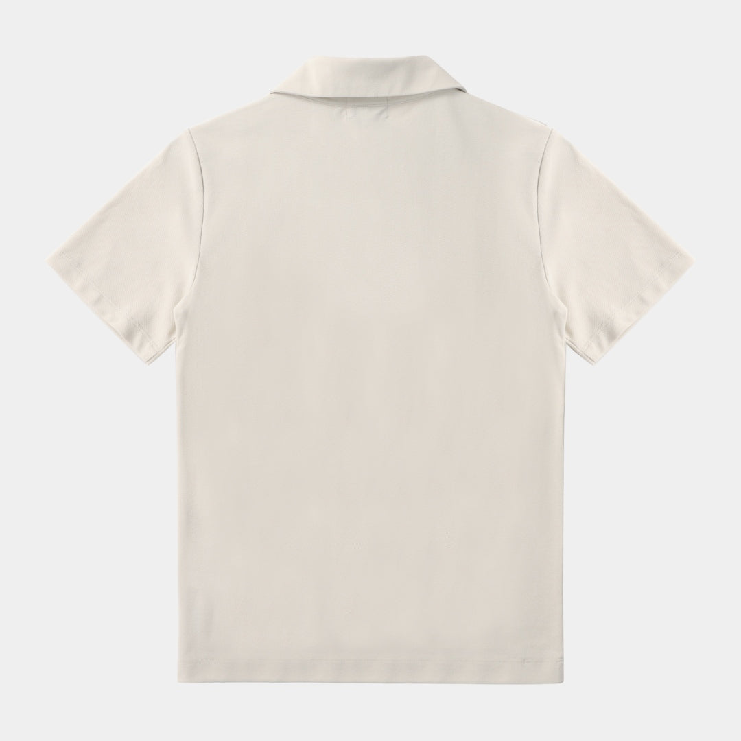 Archer Breezy Tailored Short Sleeve Polo Stone