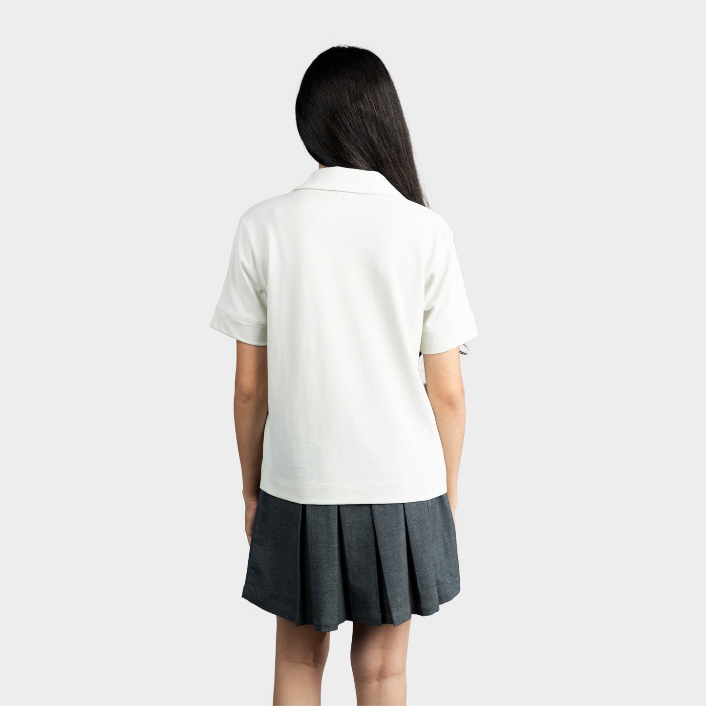Archer Breezy Boxy Short Sleeve Polo Stone