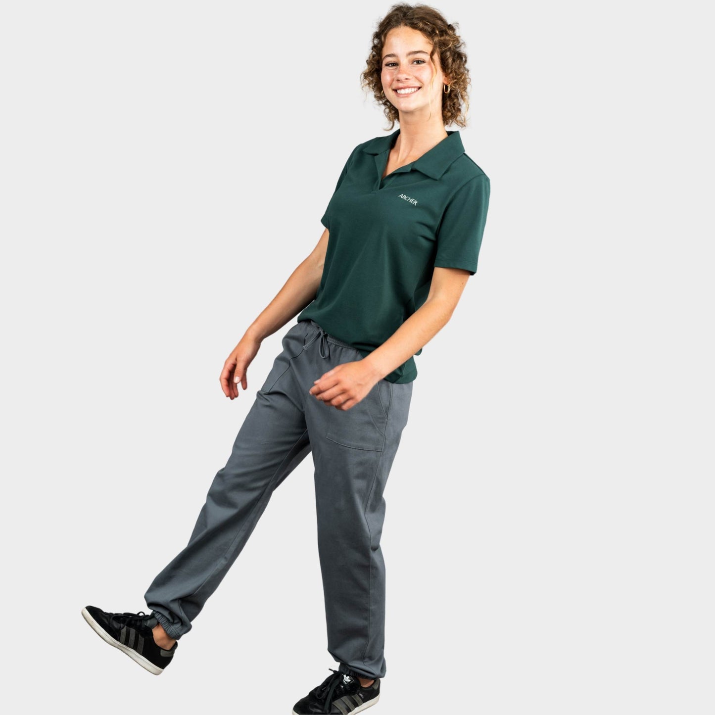 Archer Breezy Tailored Short Sleeve Polo Green