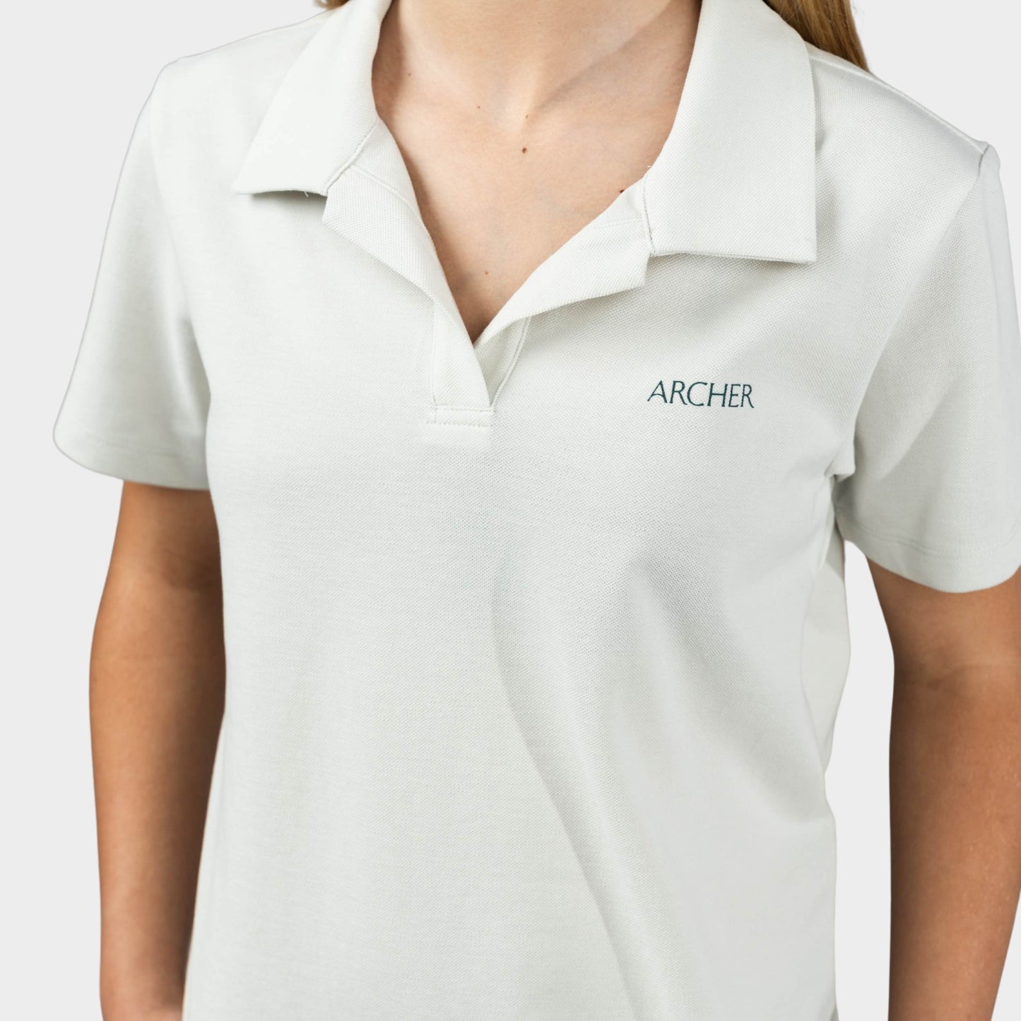 Archer Breezy Tailored Short Sleeve Polo Stone