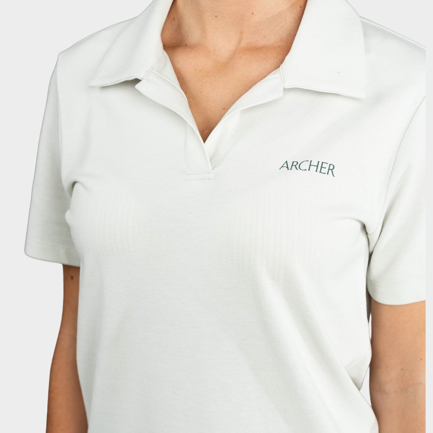 Archer Breezy Tailored Short Sleeve Polo Stone