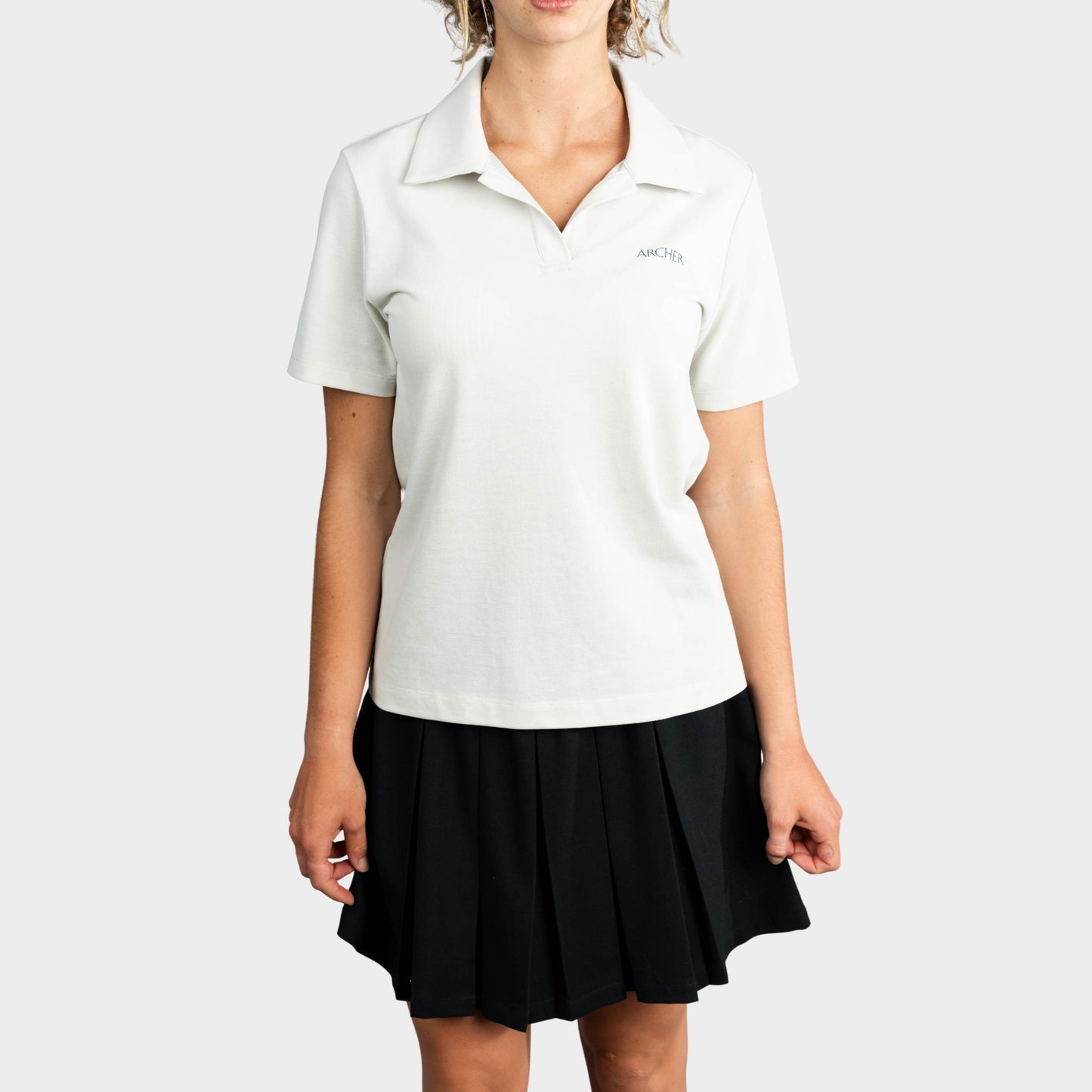 Archer Breezy Tailored Short Sleeve Polo Stone