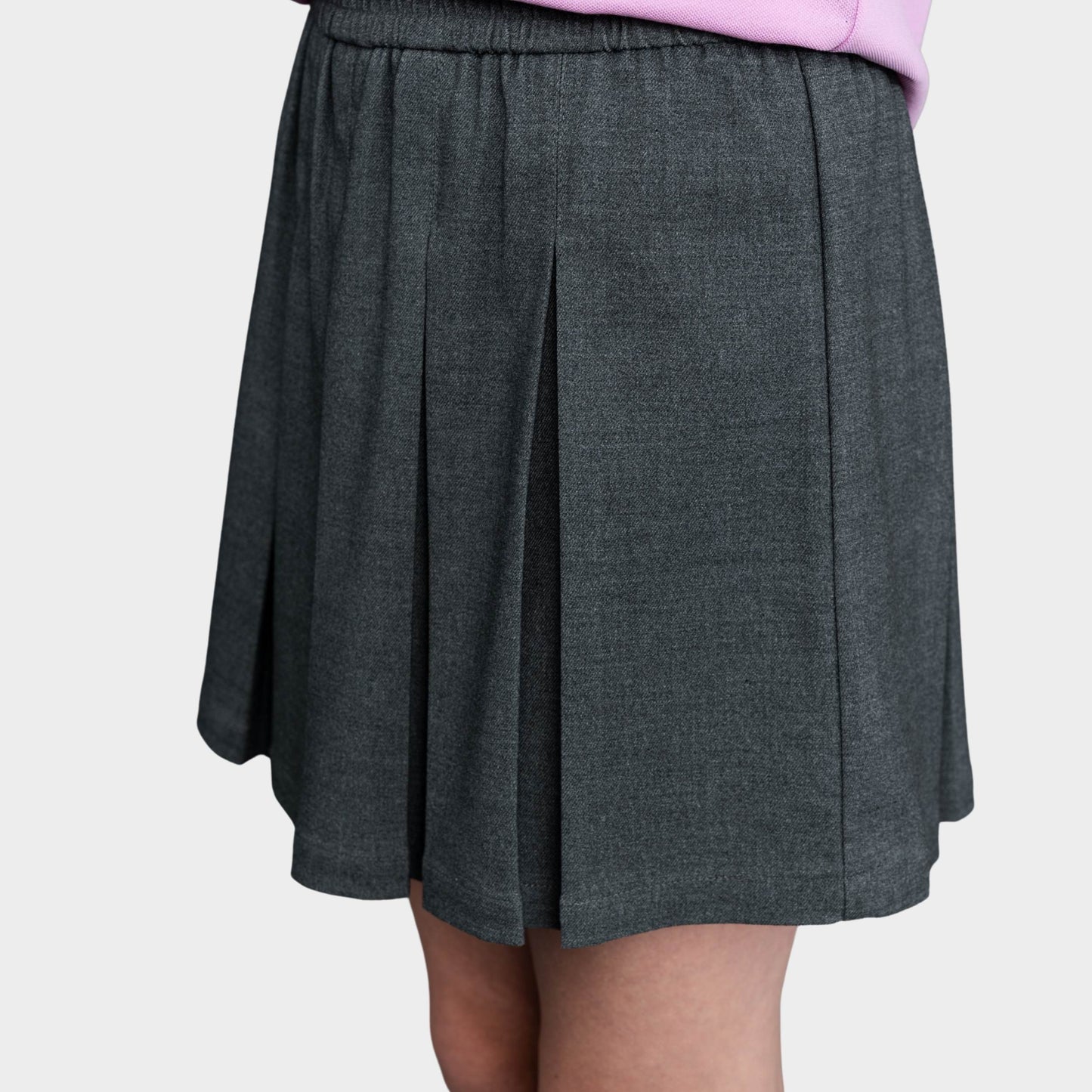 Archer Pleated Skirt with Bike Shorts Charcoal