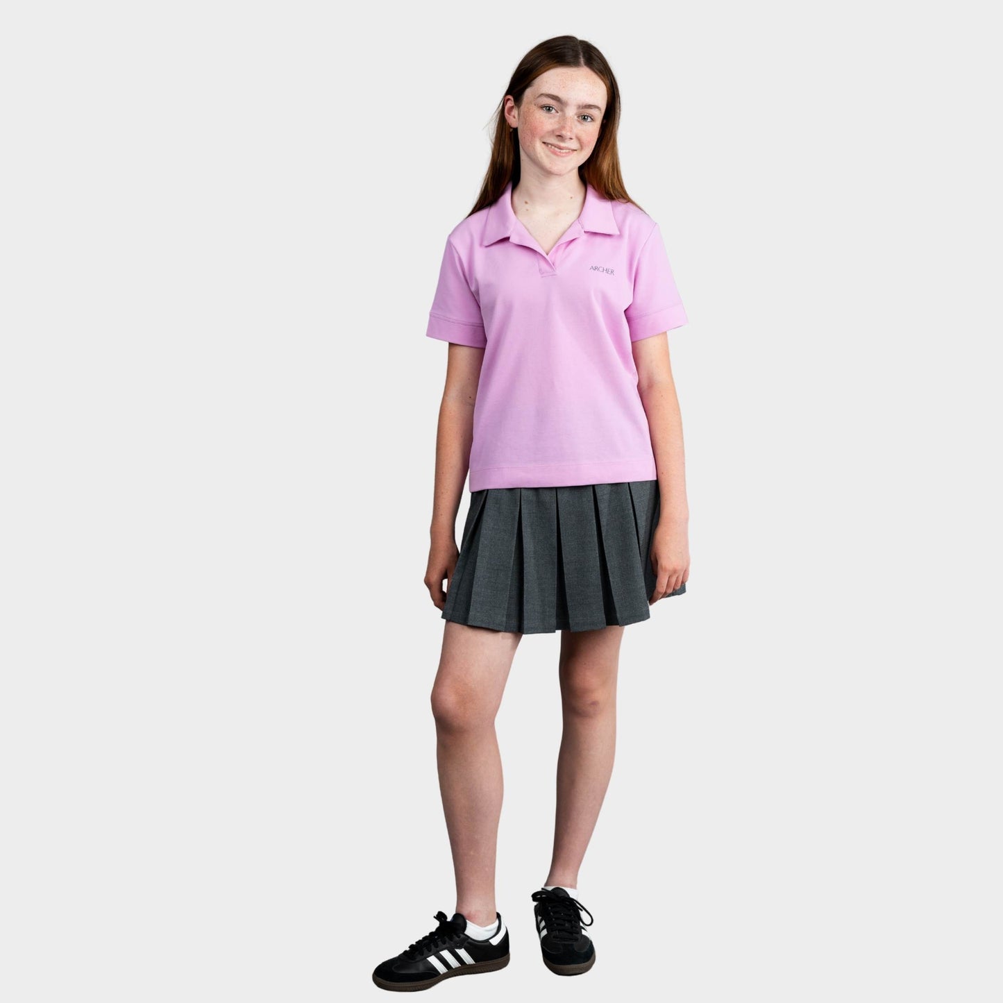 Archer Pleated Skirt with Bike Shorts Charcoal