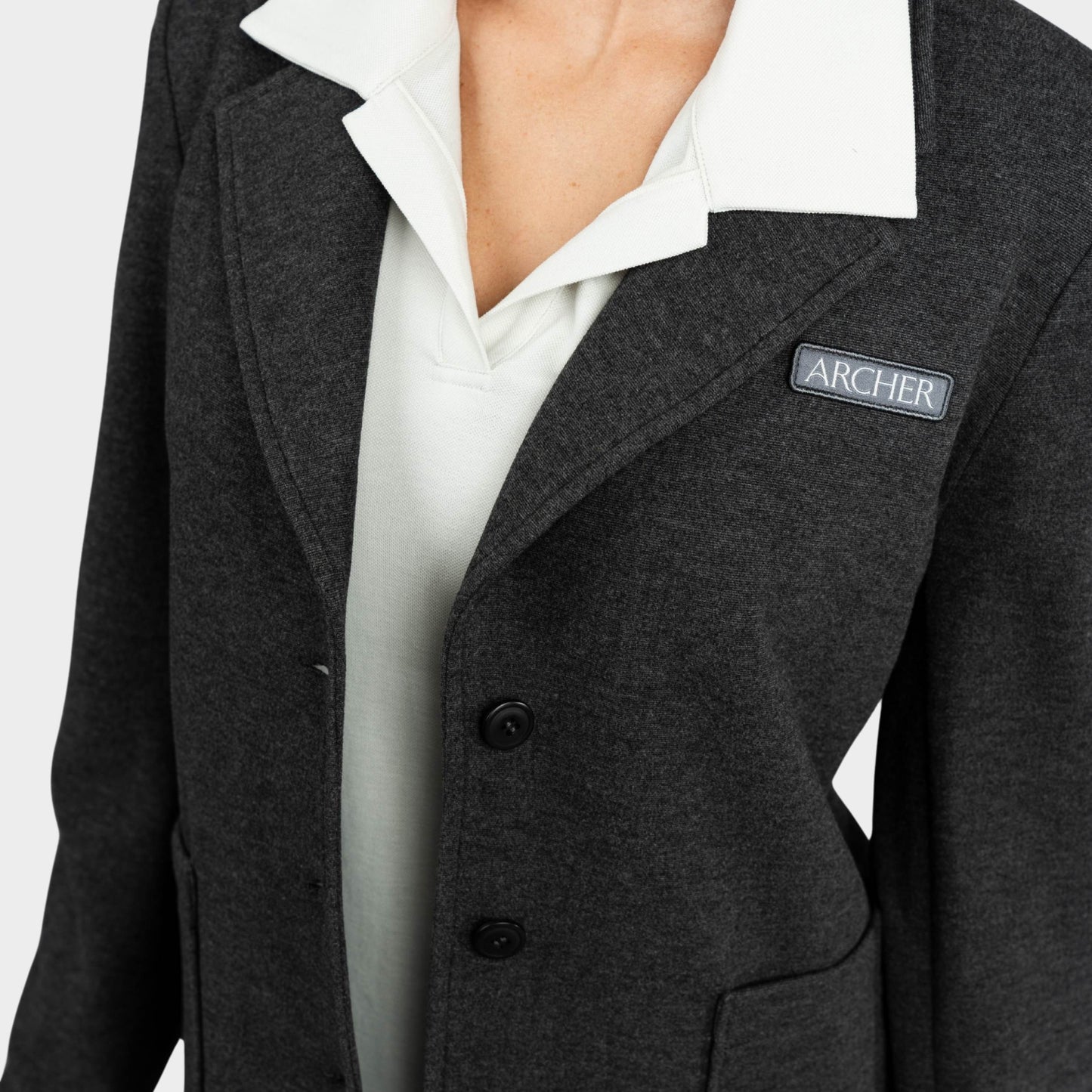Archer Preppy Blazer Charcoal