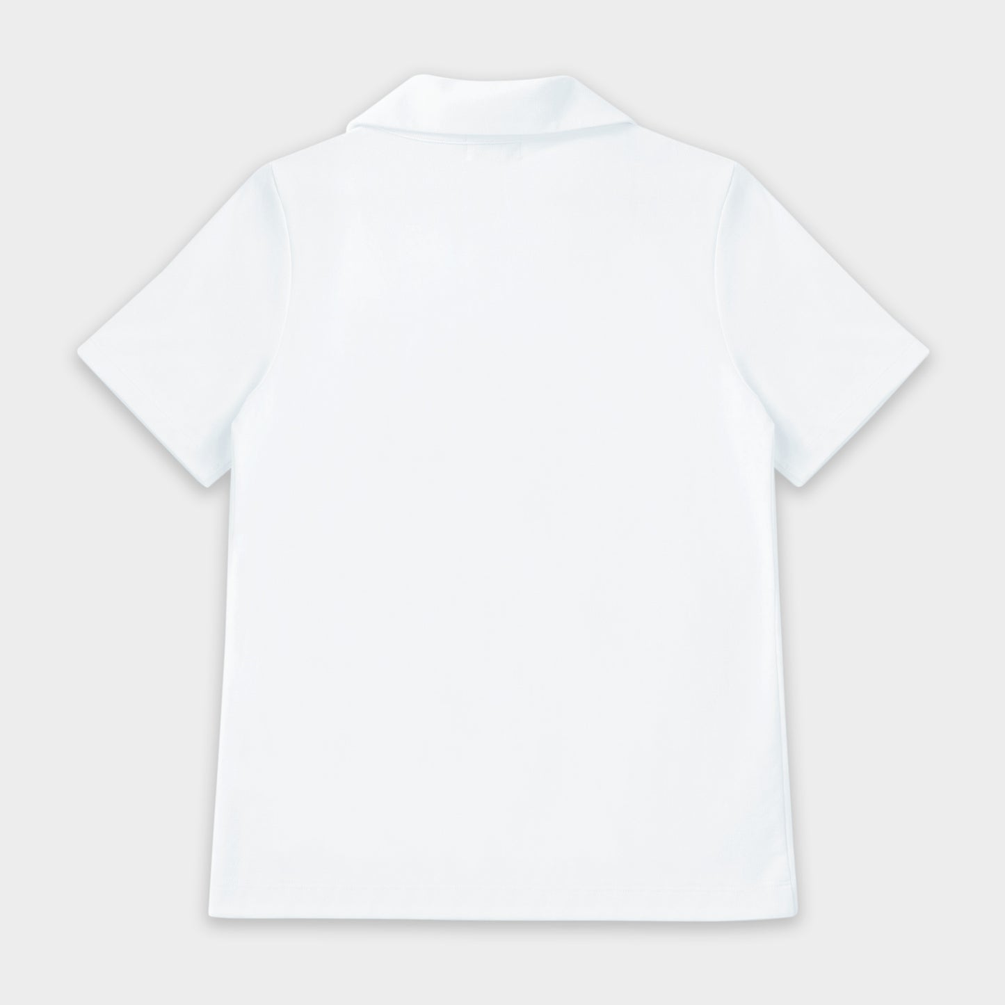 Castilleja Breezy Tailored Short Sleeve Polo White