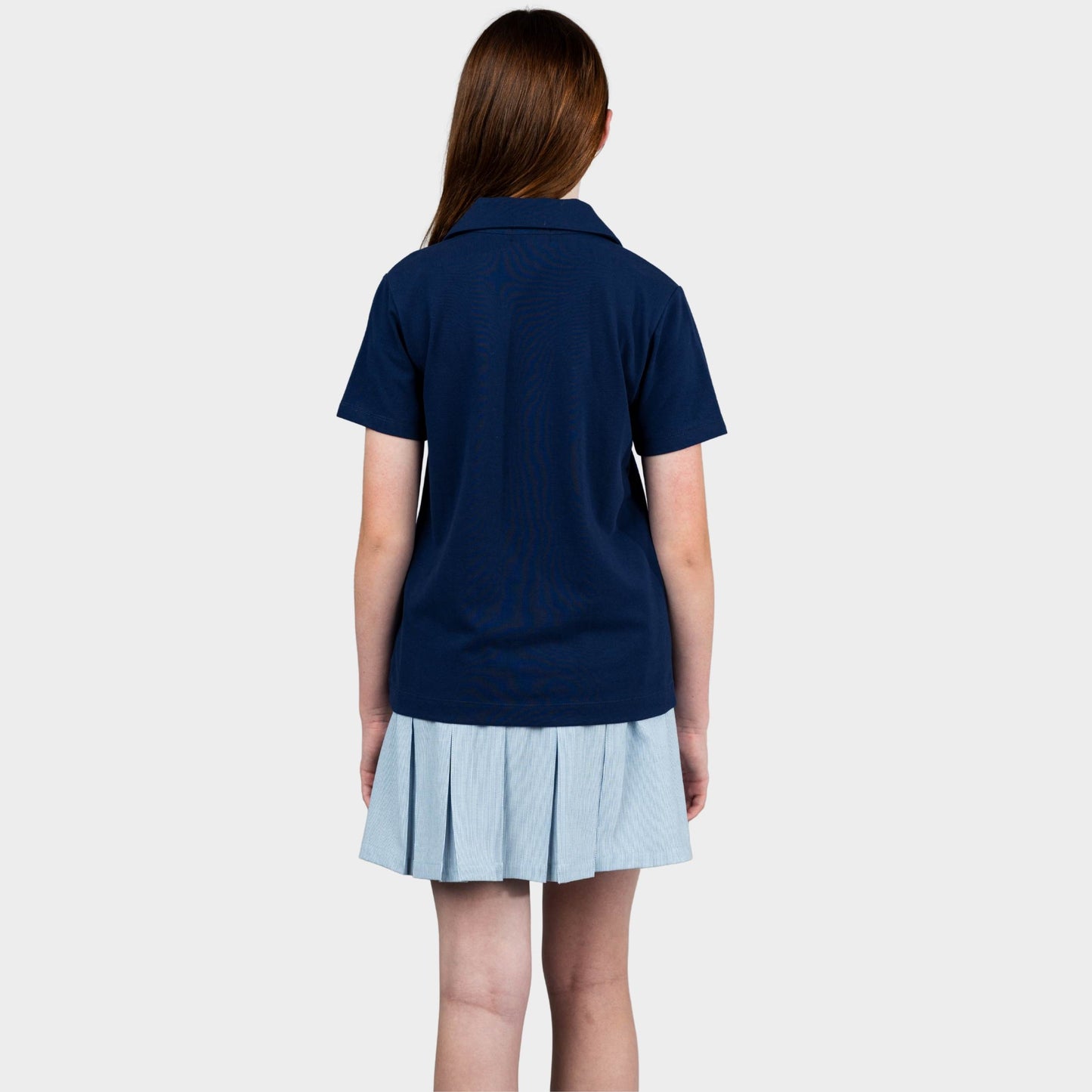 Castilleja Breezy Tailored Short Sleeve Polo Navy