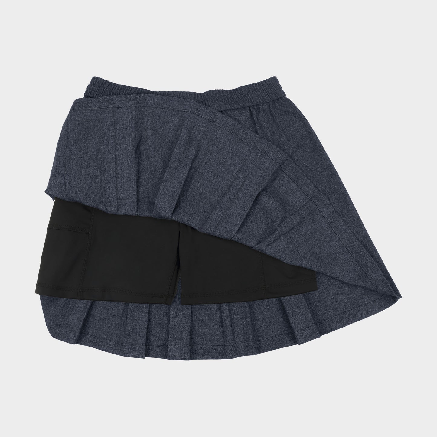 Archer Pleated Skirt with Bike Shorts Charcoal