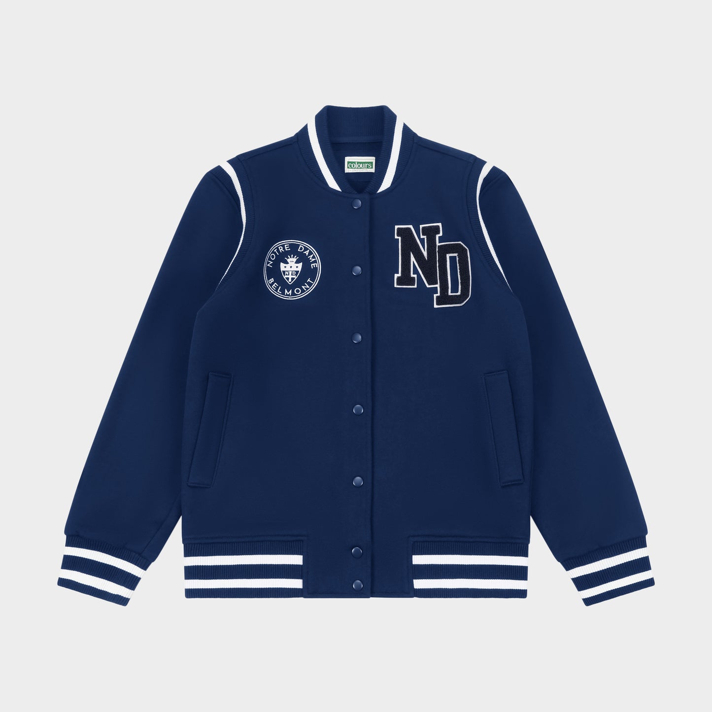NDB Fleece Varsity Jacket Navy