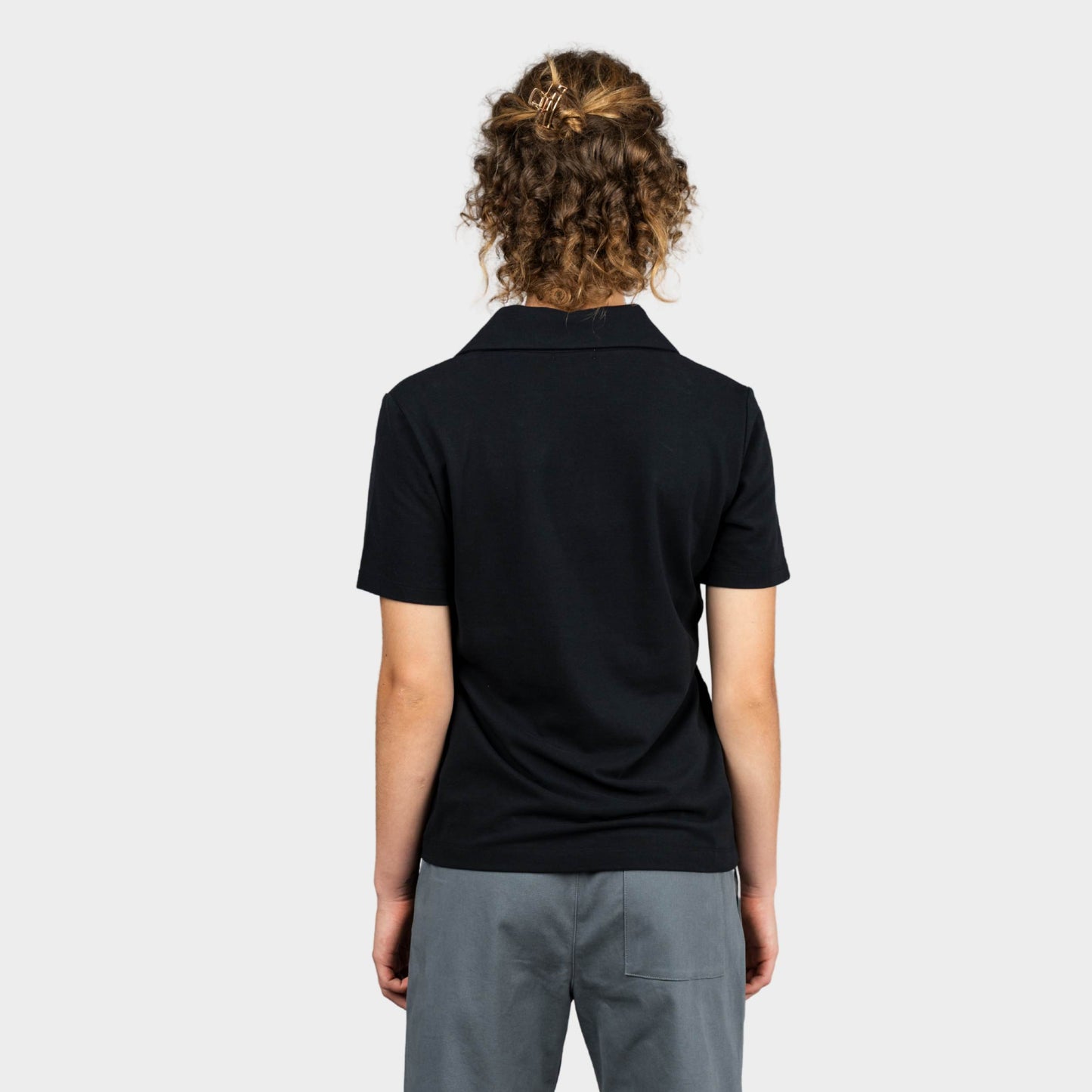 Marlborough Breezy Tailored Short Sleeve Polo Black