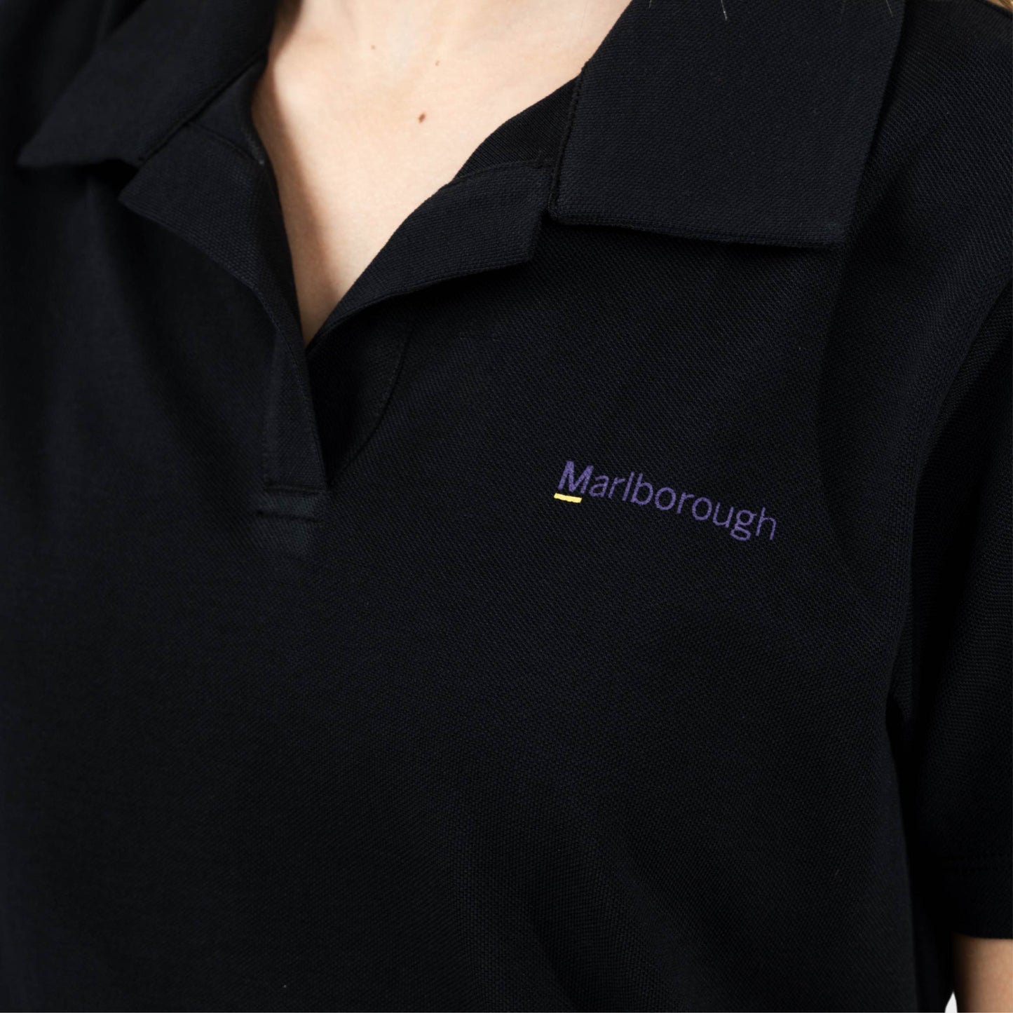 Marlborough Breezy Tailored Short Sleeve Polo Black