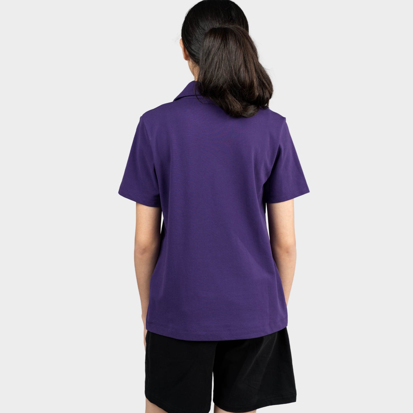 Marlborough Breezy Tailored Short Sleeve Polo Purple