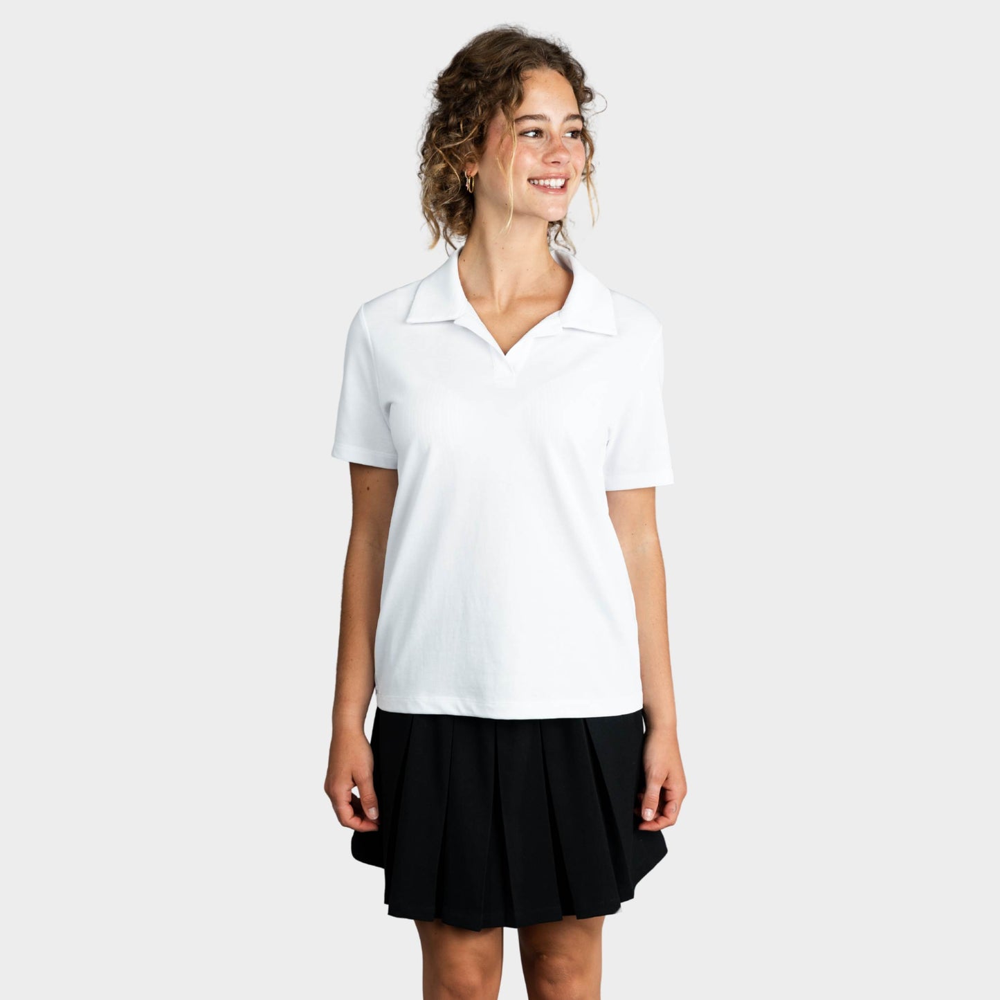 Marlborough Breezy Tailored Short Sleeve Polo White
