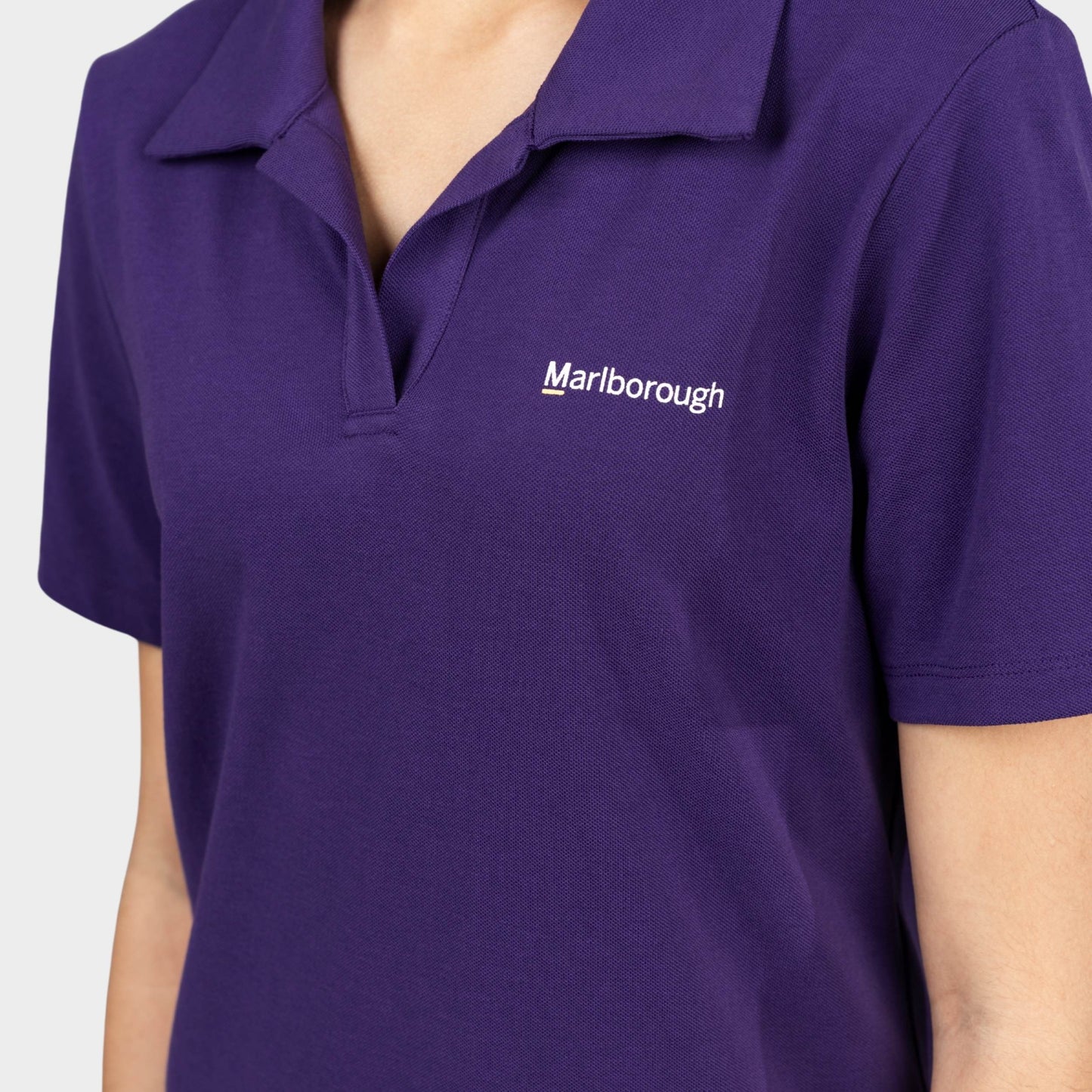 Marlborough Breezy Tailored Short Sleeve Polo Purple