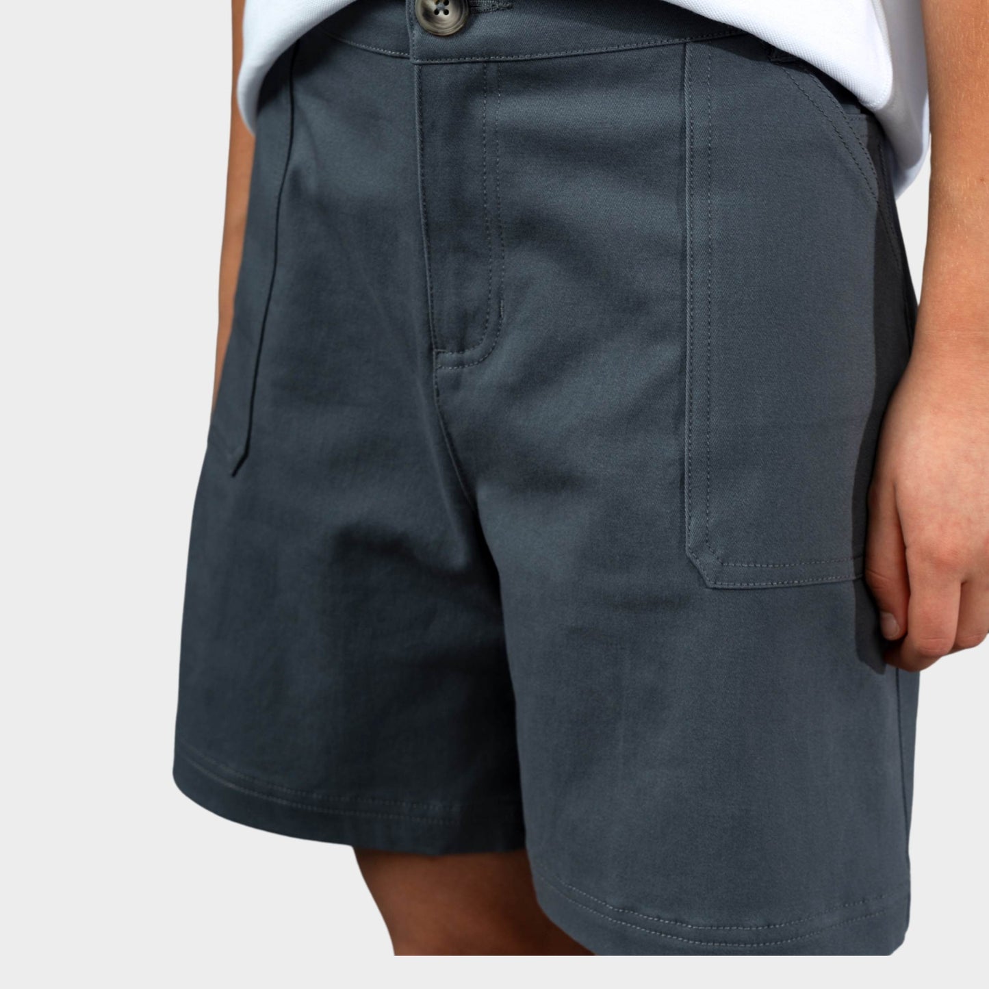 Marlborough Campus Chino Shorts Dark Grey