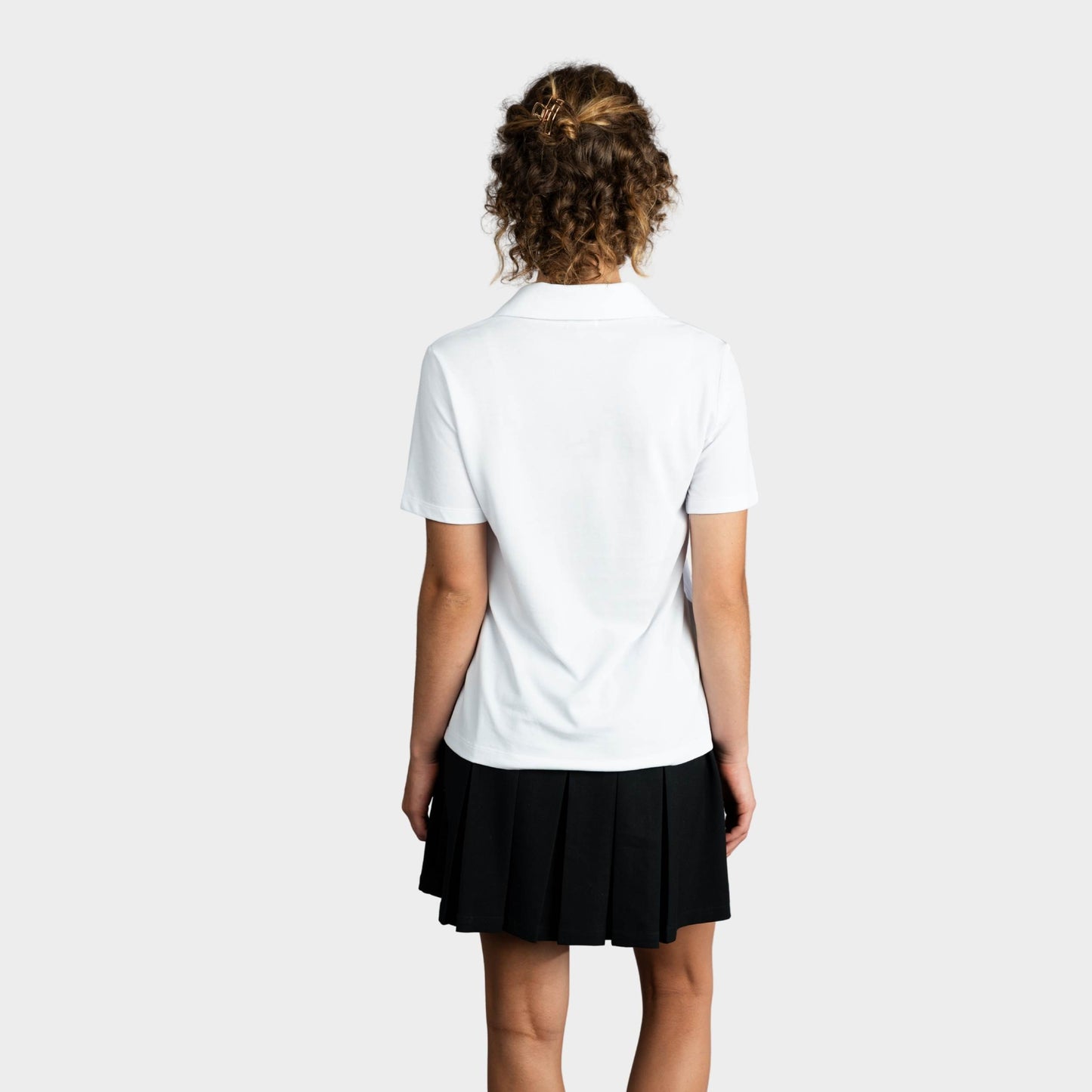 Marlborough Pleated Skirt with Bike Shorts Black