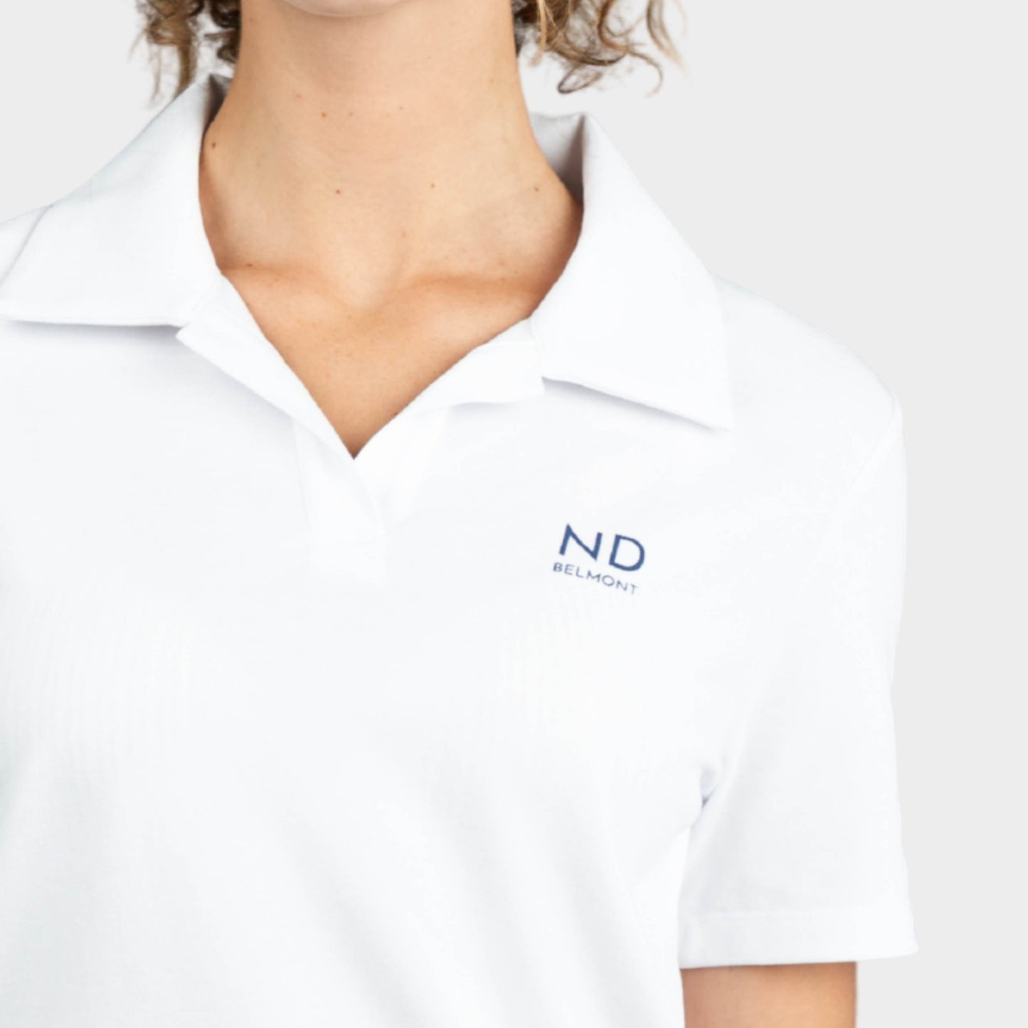 NDB Breezy Tailored Short Sleeve Polo White