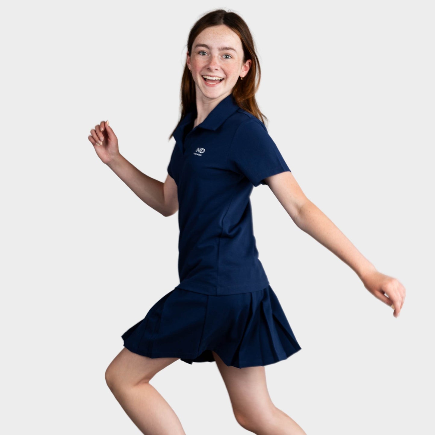 NDB Breezy Tailored Short Sleeve Polo Navy