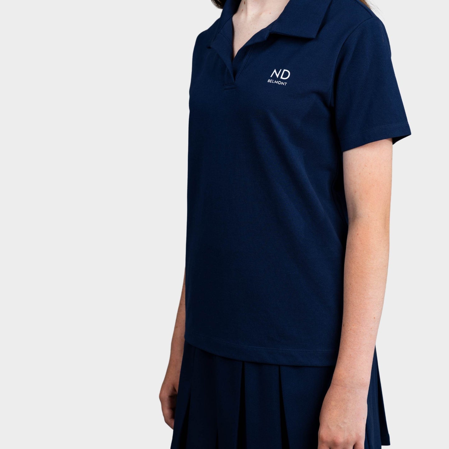 NDB Breezy Tailored Short Sleeve Polo Navy