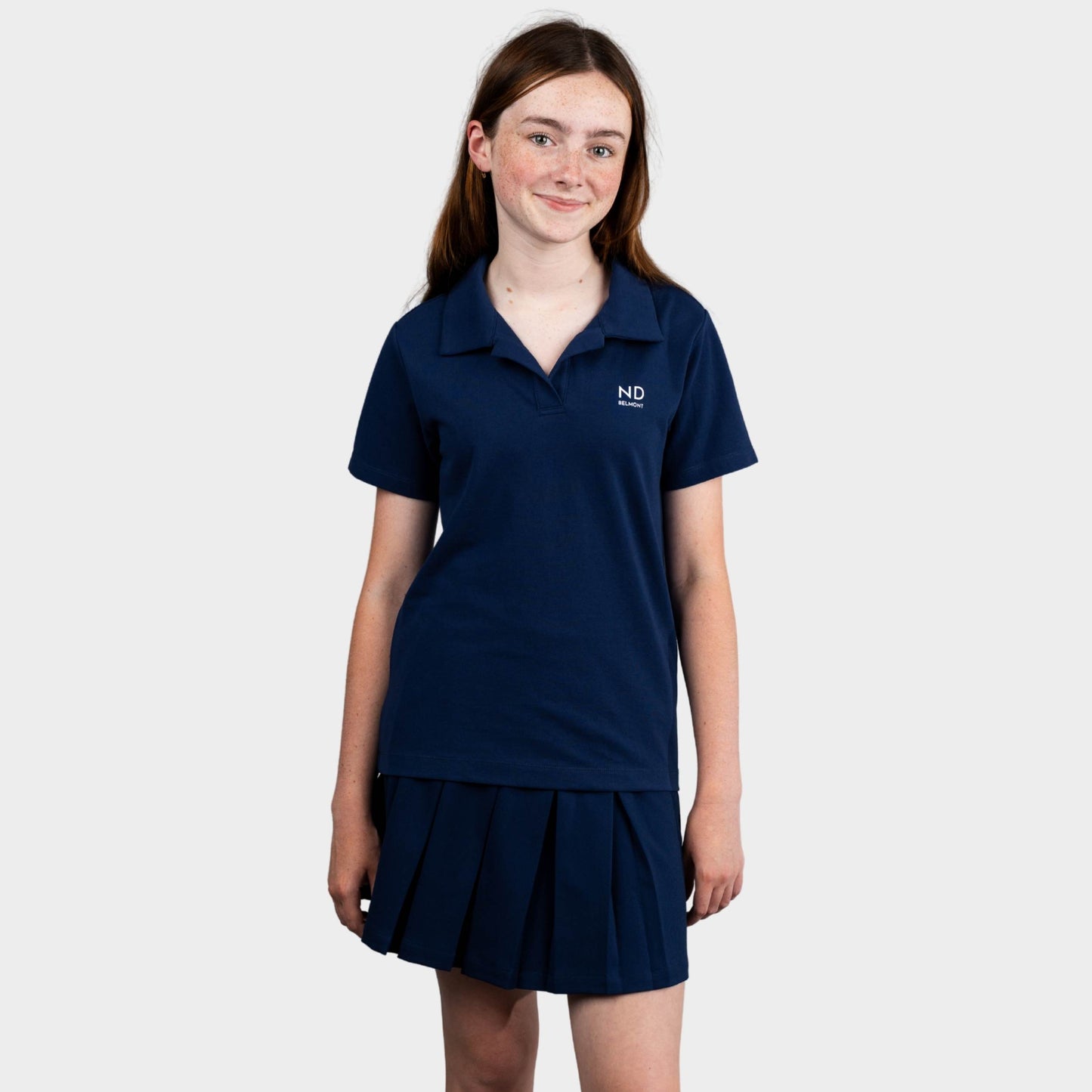NDB Breezy Tailored Short Sleeve Polo Navy