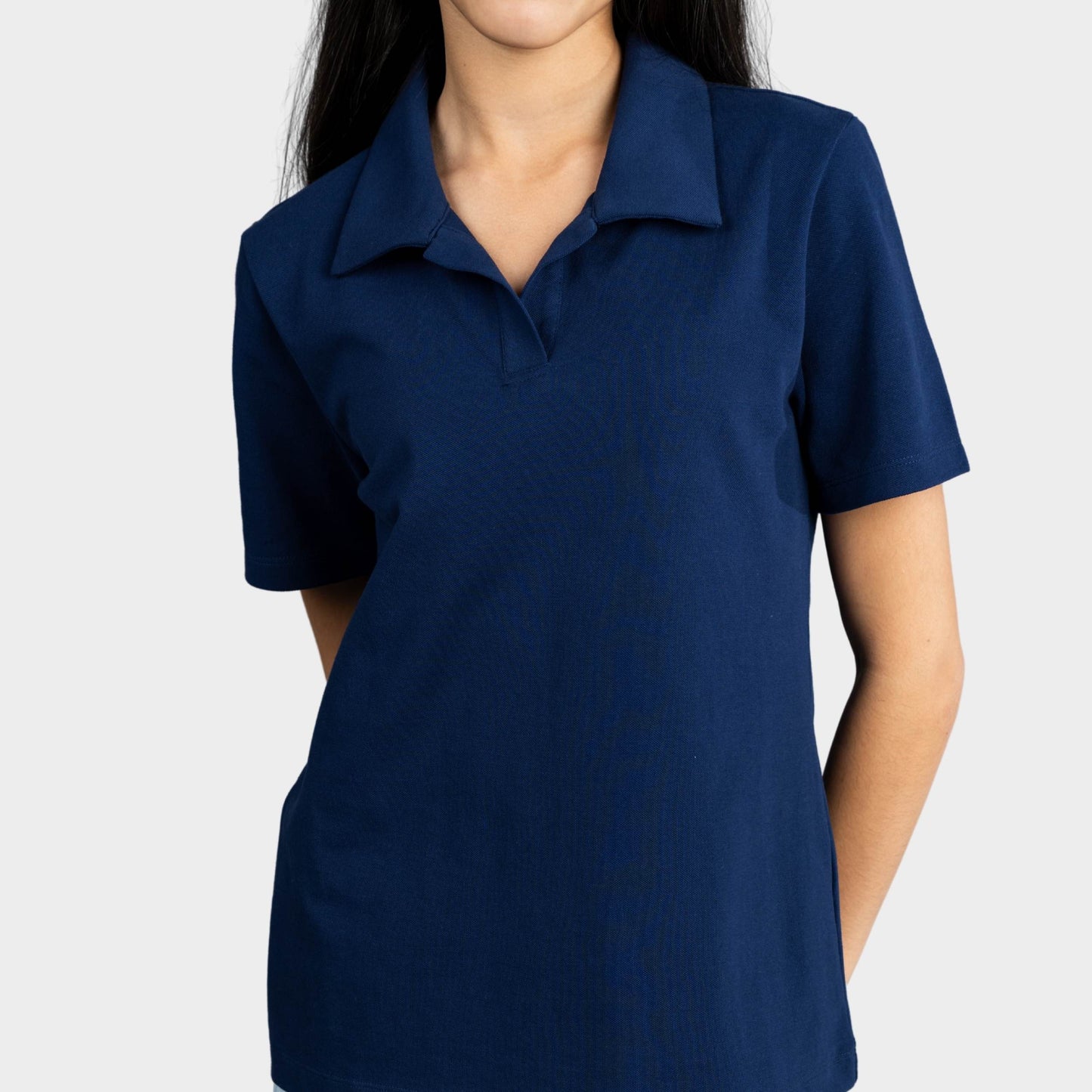 NDB Breezy Tailored Short Sleeve Polo Navy
