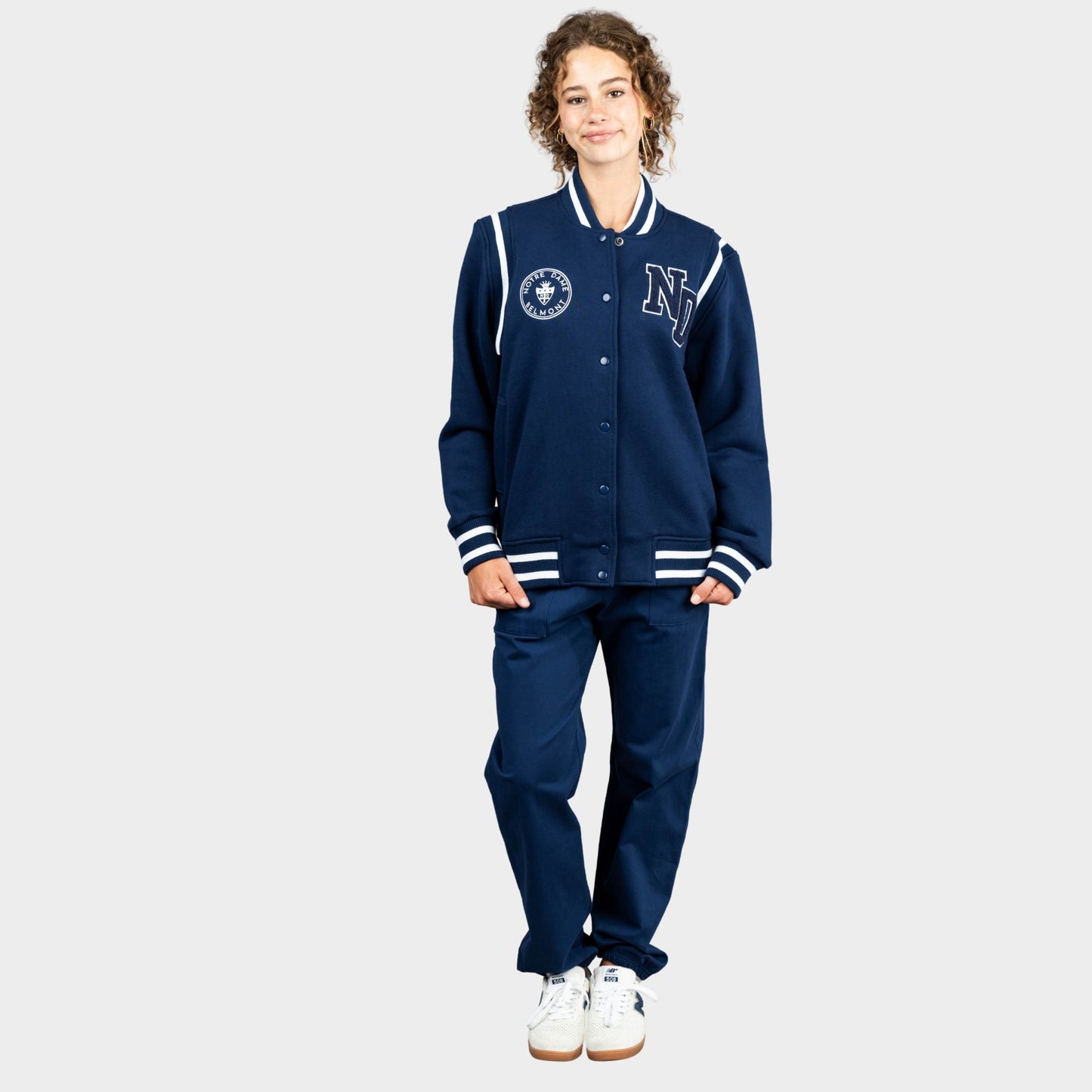 NDB Fleece Varsity Jacket Navy