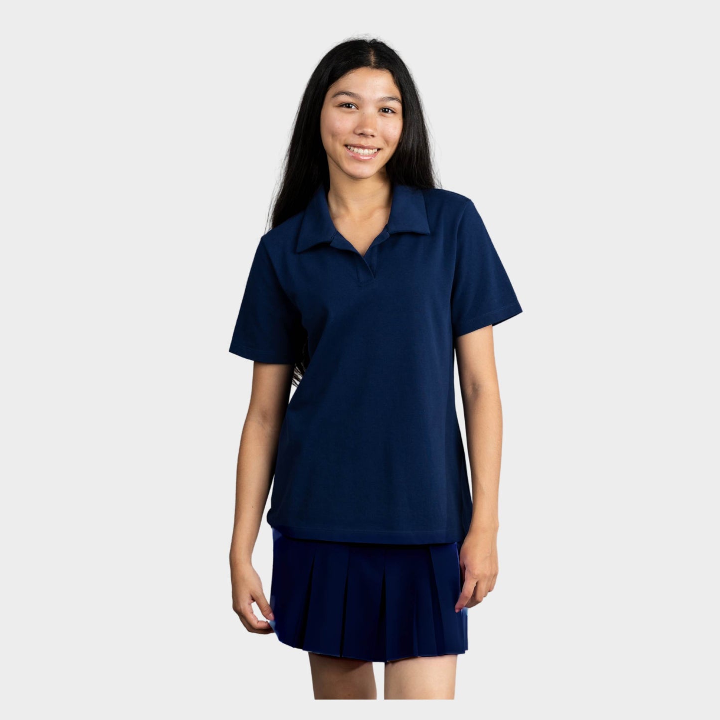 NDB Breezy Tailored Short Sleeve Polo Navy