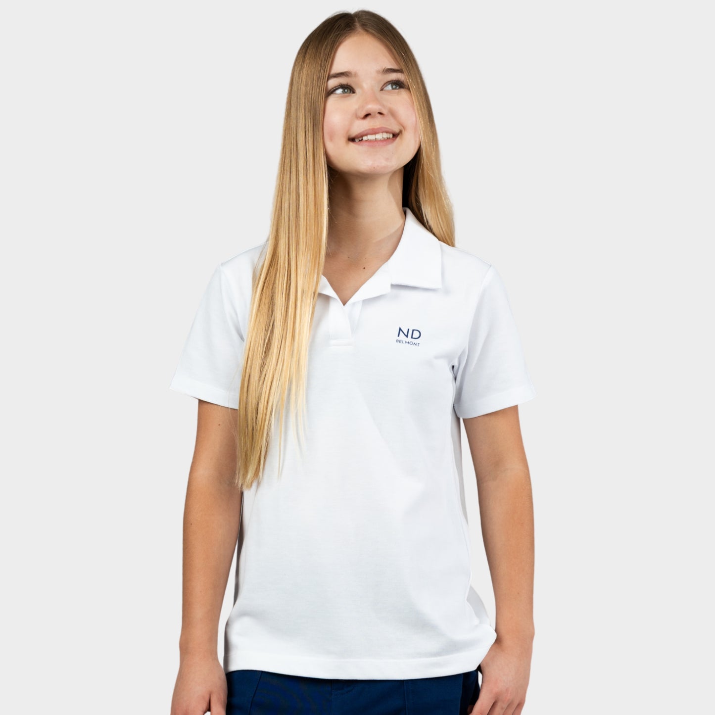 NDB Breezy Tailored Short Sleeve Polo White
