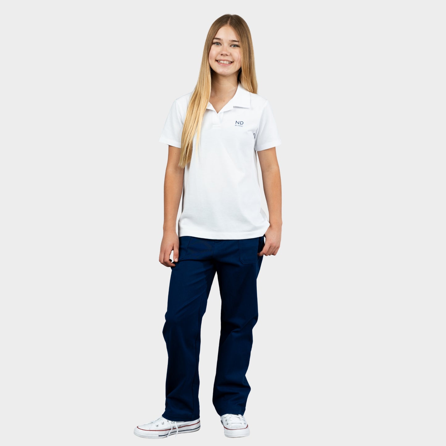 NDB Breezy Tailored Short Sleeve Polo White