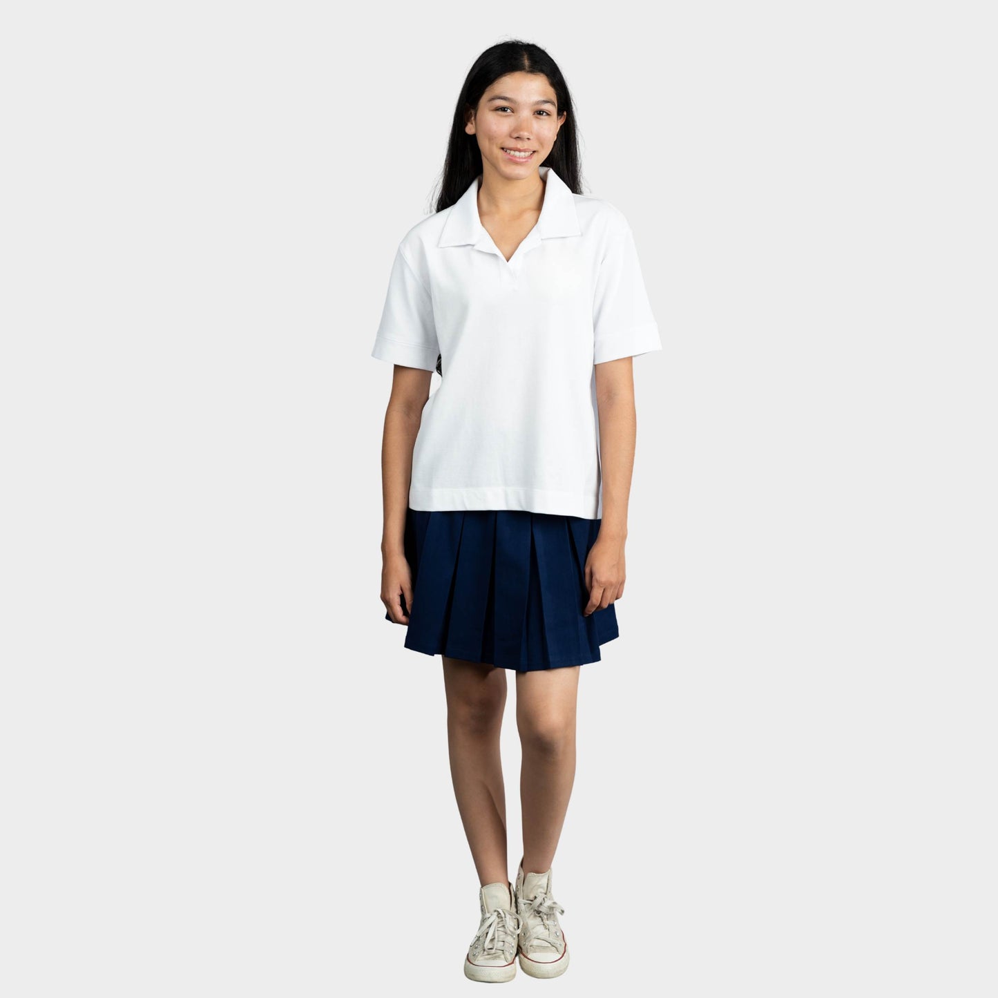 NDB Classic Pleated Skirt Navy
