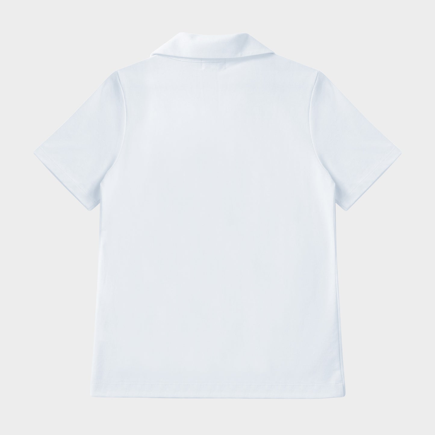 Regina Dominican Breezy Tailored Short Sleeve Polo White