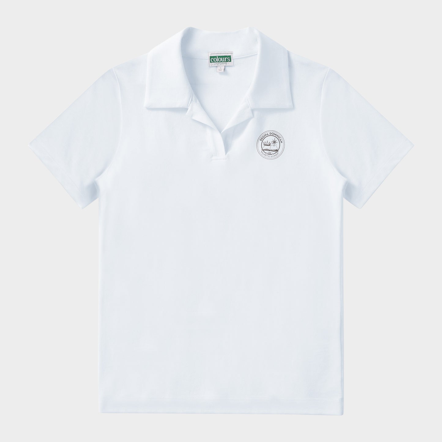 Regina Dominican Breezy Tailored Short Sleeve Polo White