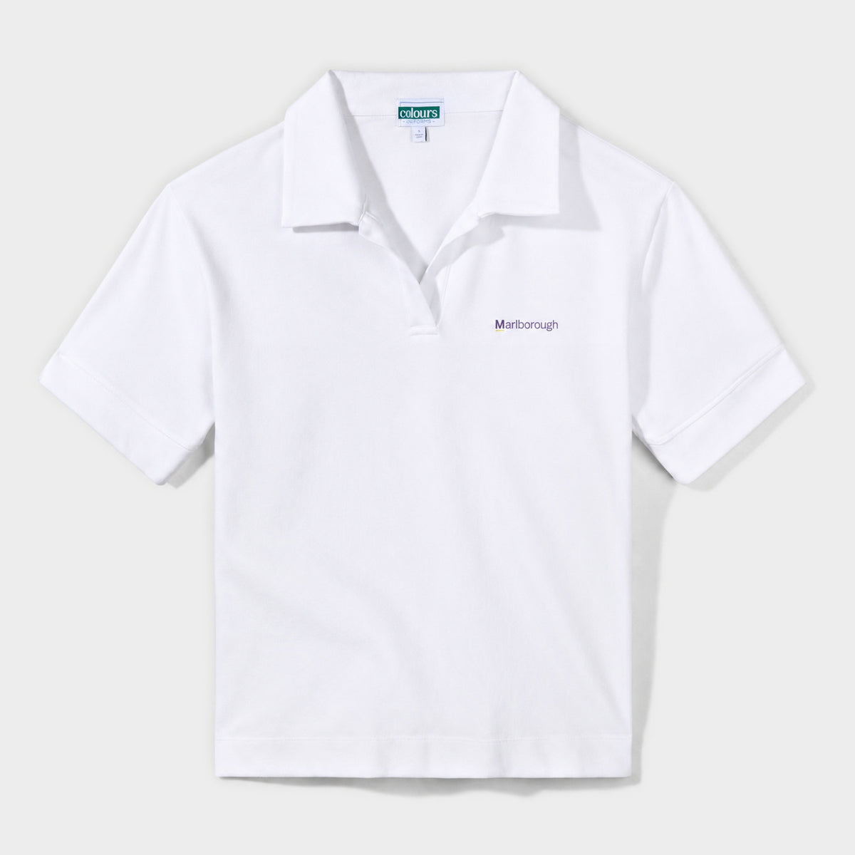 Marlborough Breezy Boxy Short Sleeve Polo White