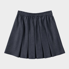 Marlborough Pleated Skirt with Bike Shorts Charcoal