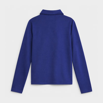 AOLP Cozy Long Sleeve Polo Navy
