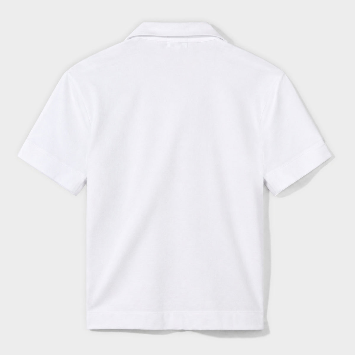 Marlborough Breezy Boxy Short Sleeve Polo White