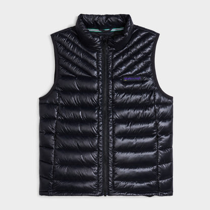 Marlborough Hi-Gloss Puffer Vest Black