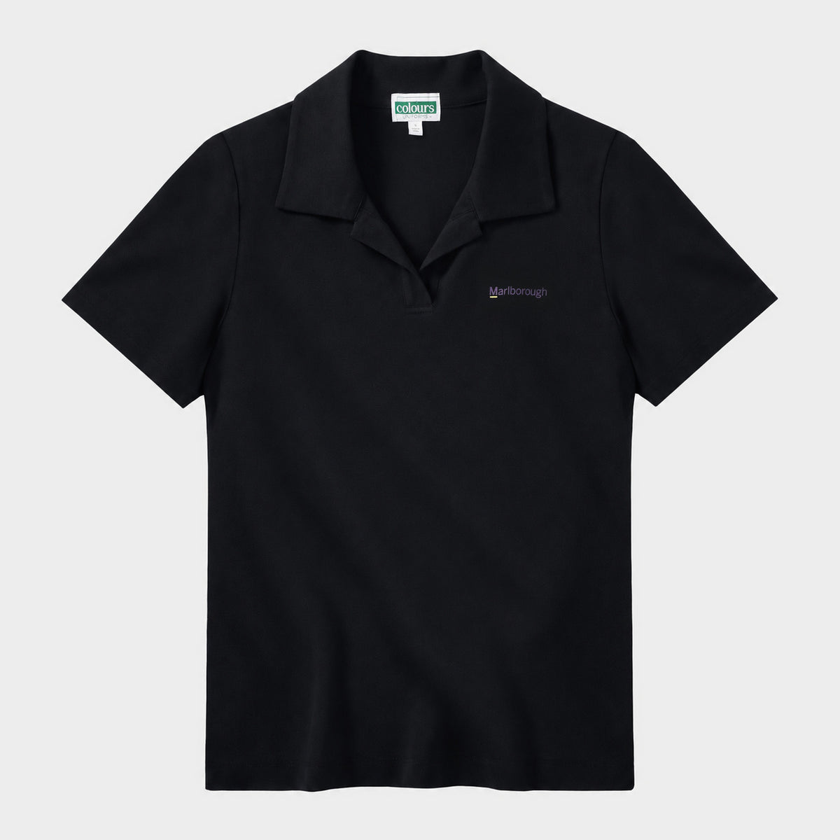 Marlborough Breezy Tailored Short Sleeve Polo Black